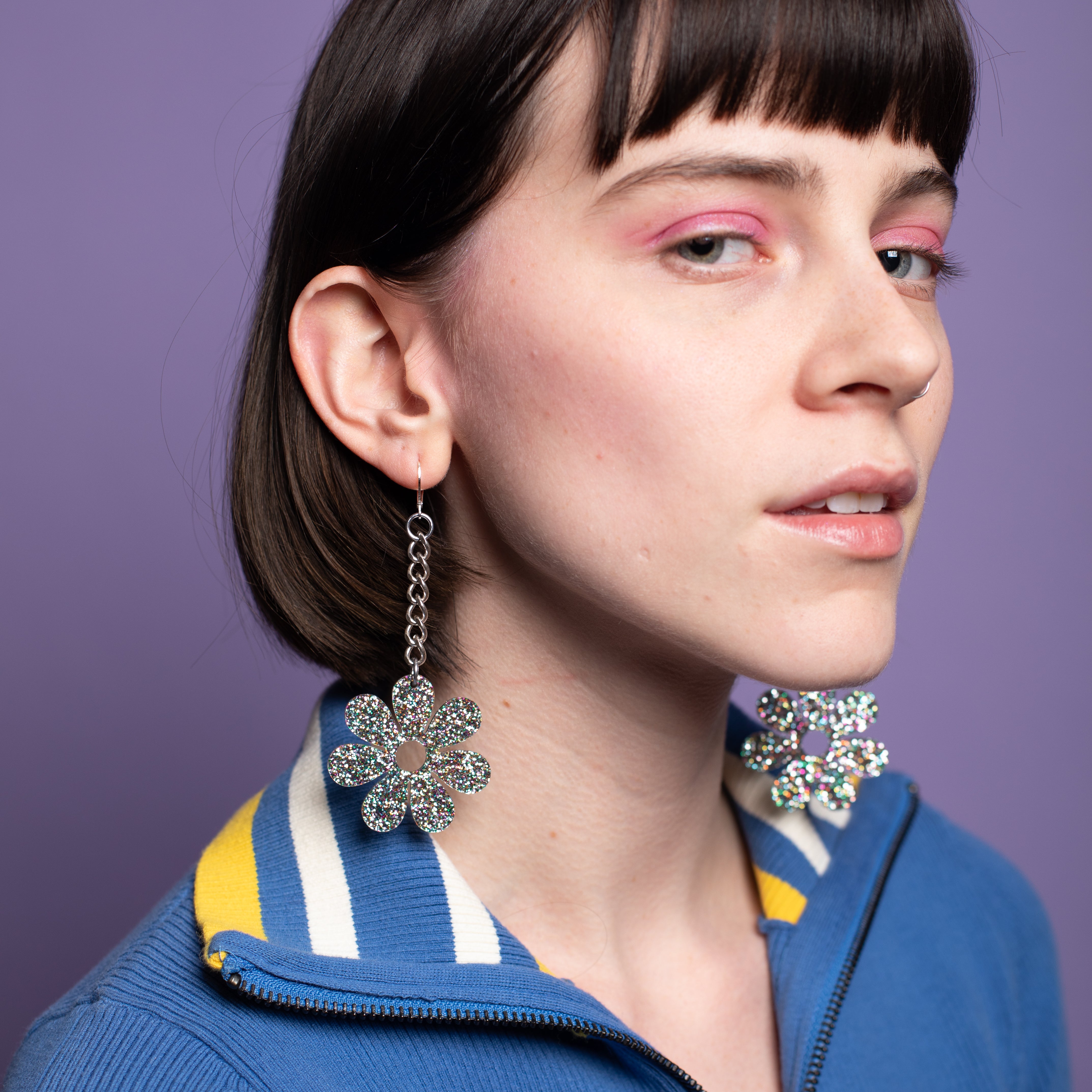 The Hazey Dazey Chain Earrings,EarringMindFlowers
