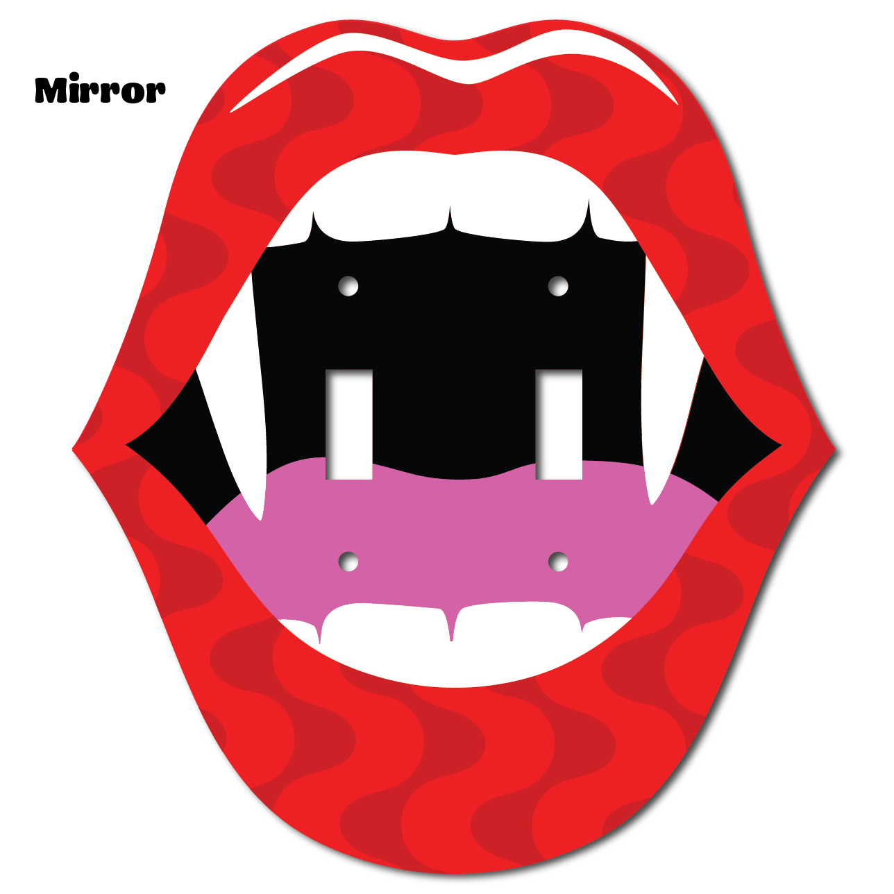 Vampy Mouth Light Switch Cover
