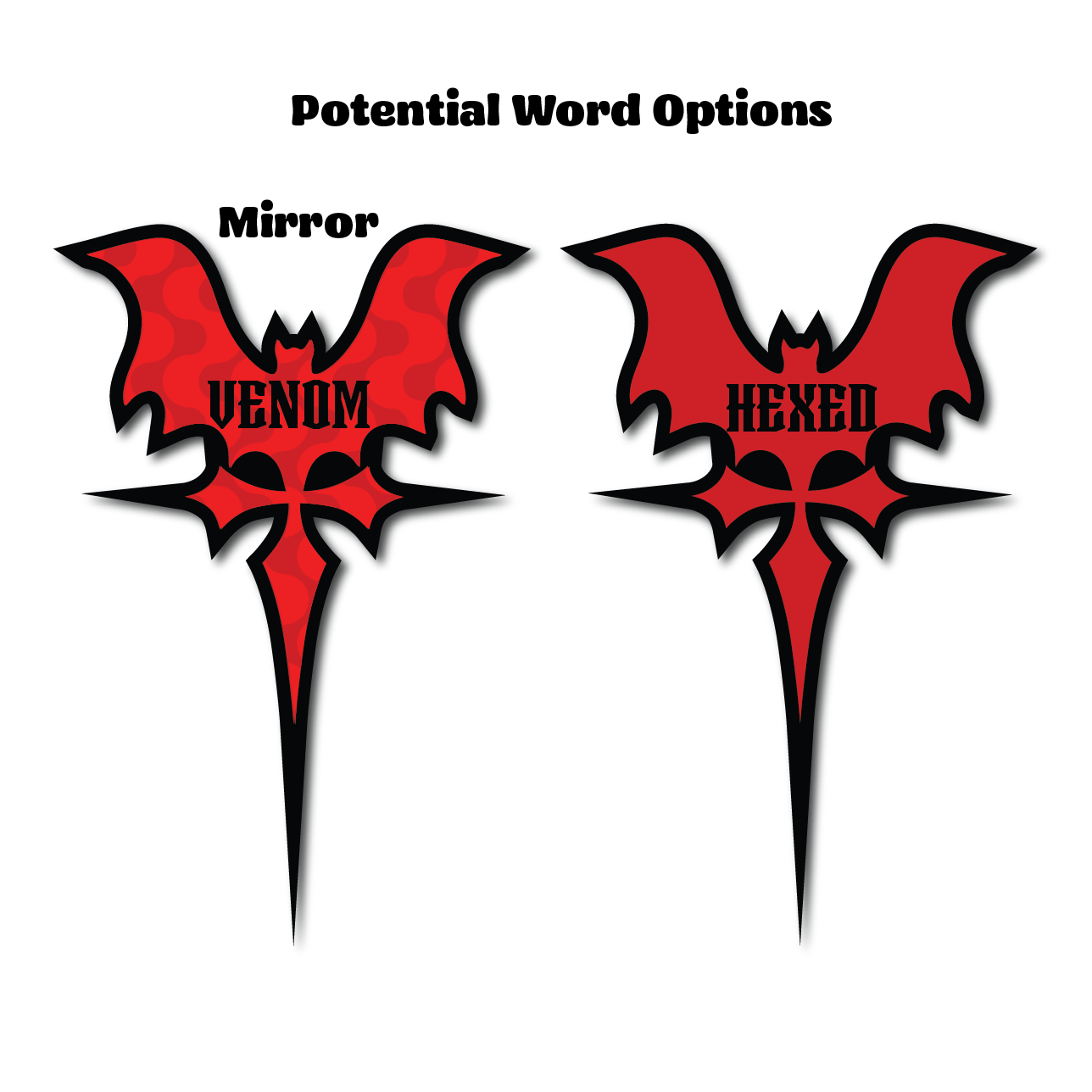 Bat Dagger Wall Art