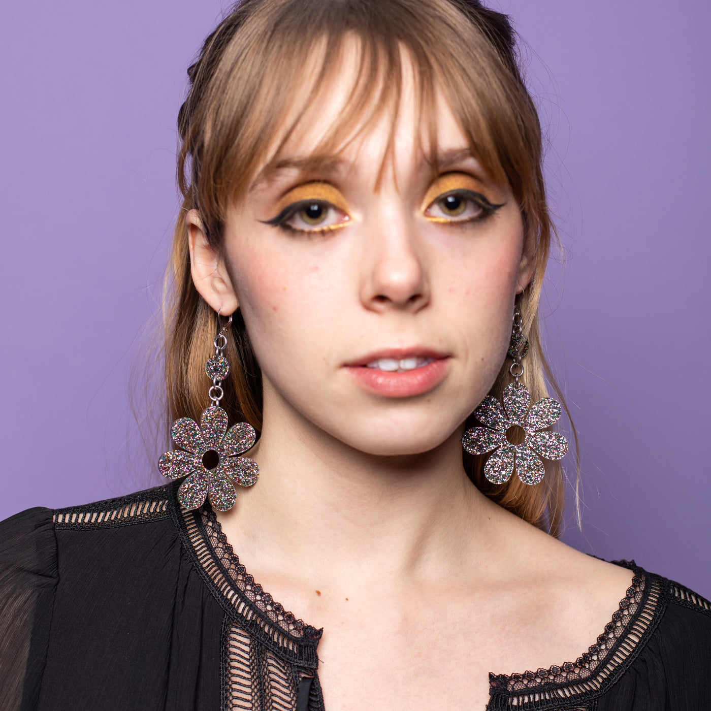 The Hazey Dazey Dot & Chain Earrings,EarringMindFlowers