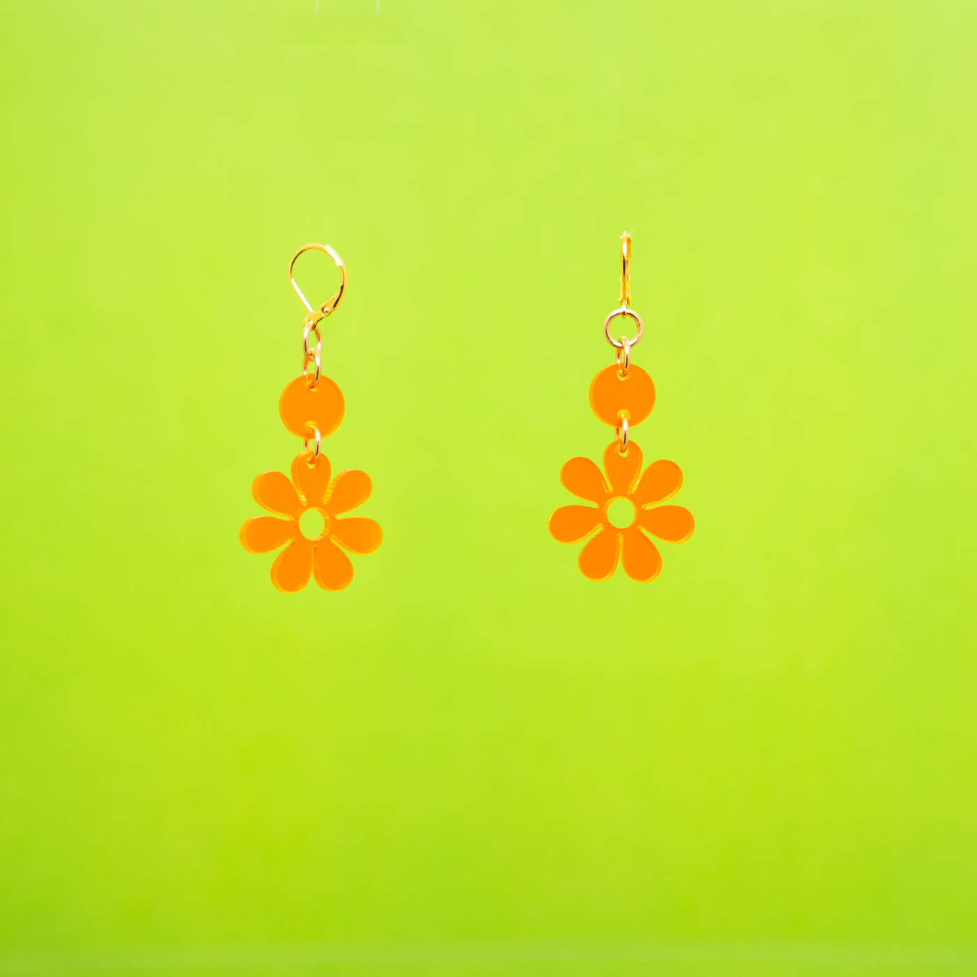 The Baby Hazey Dazey Dot & Chain Earrings,EarringMindFlowers