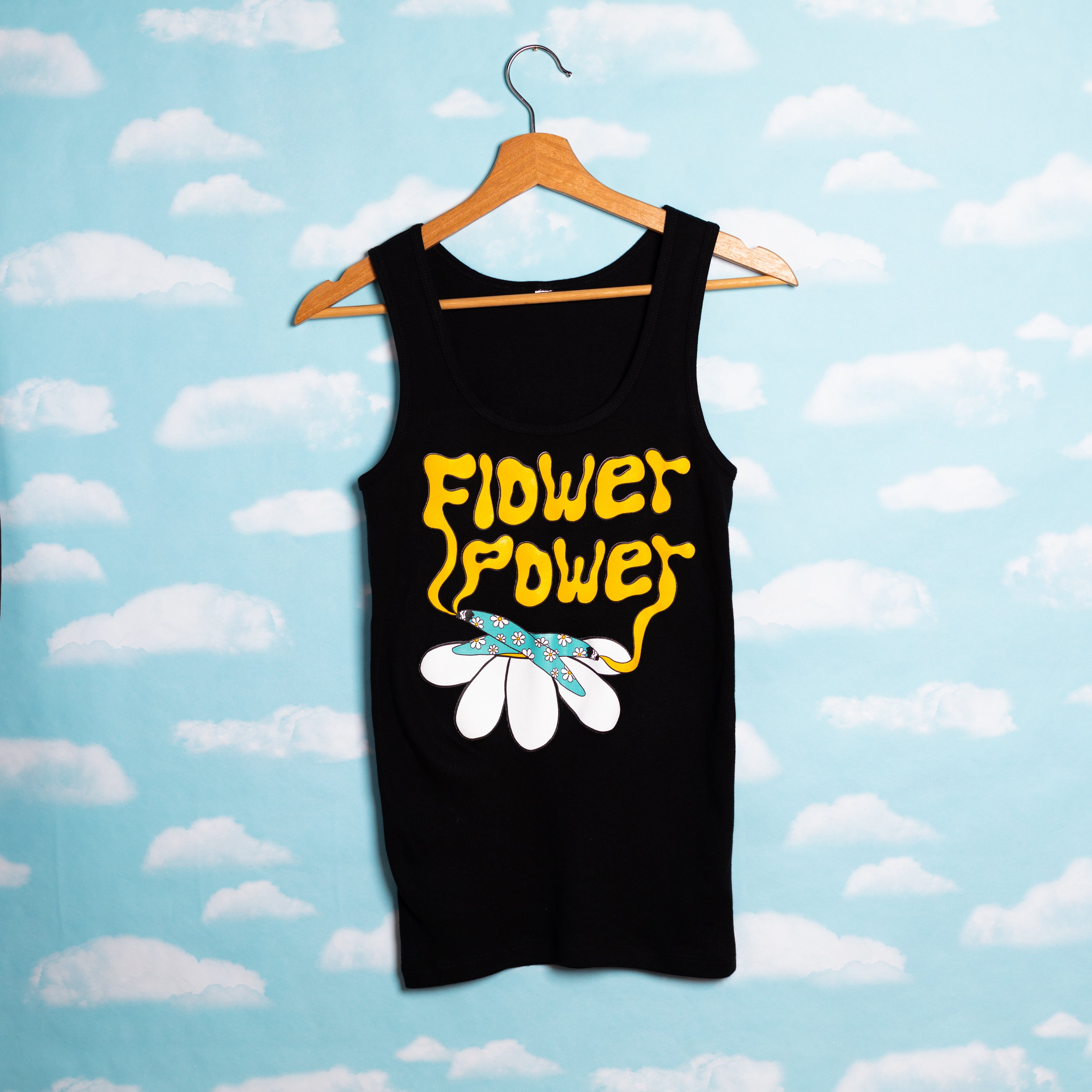 Flower Power Rib Knit Tank