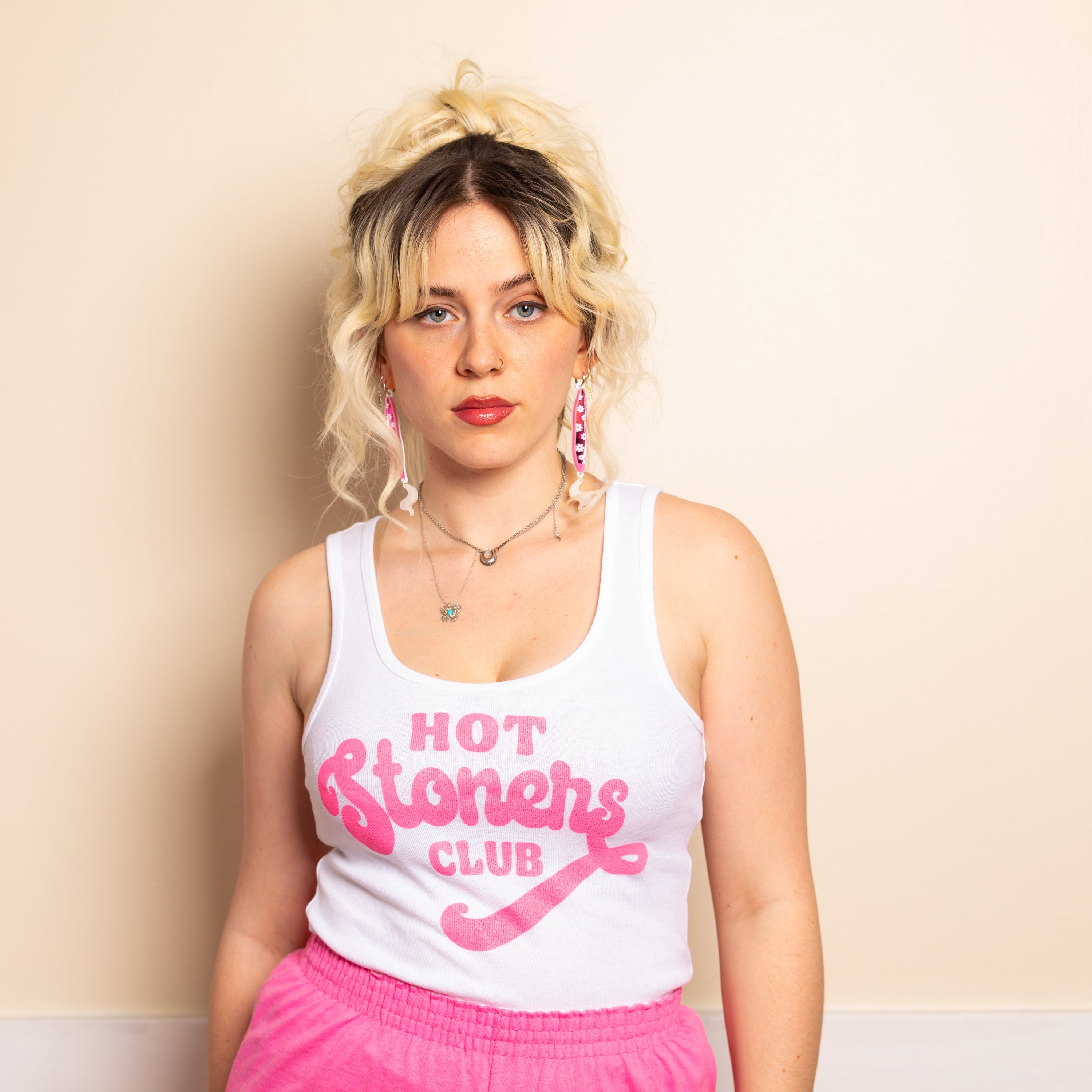 Hot Stoners Club Rib Knit Tank