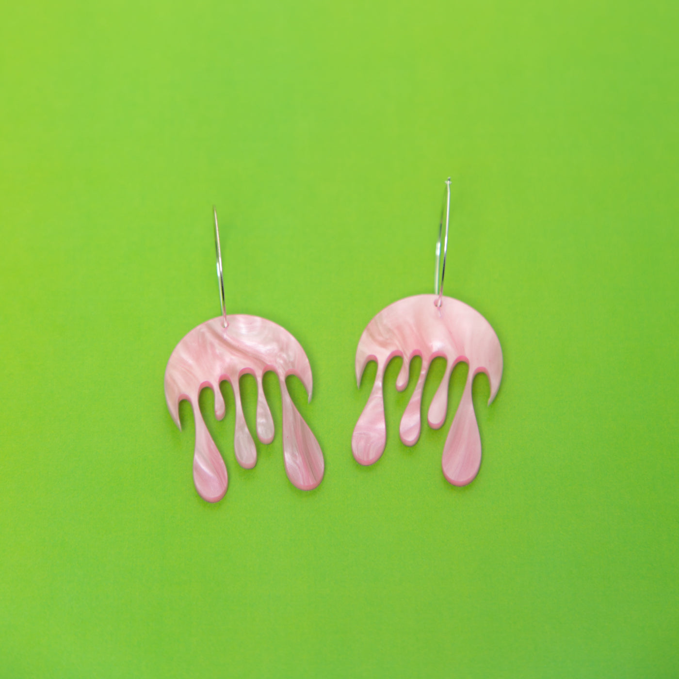Melting Moon Hoop Earring,EarringMindFlowers