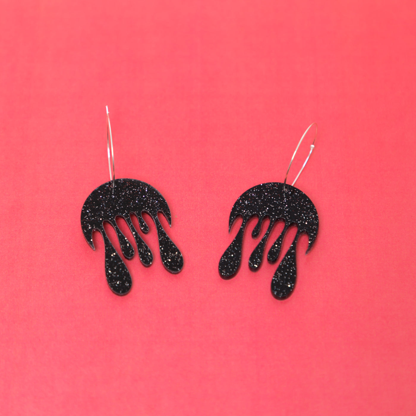 Melting Moon Hoop Earring,EarringMindFlowers