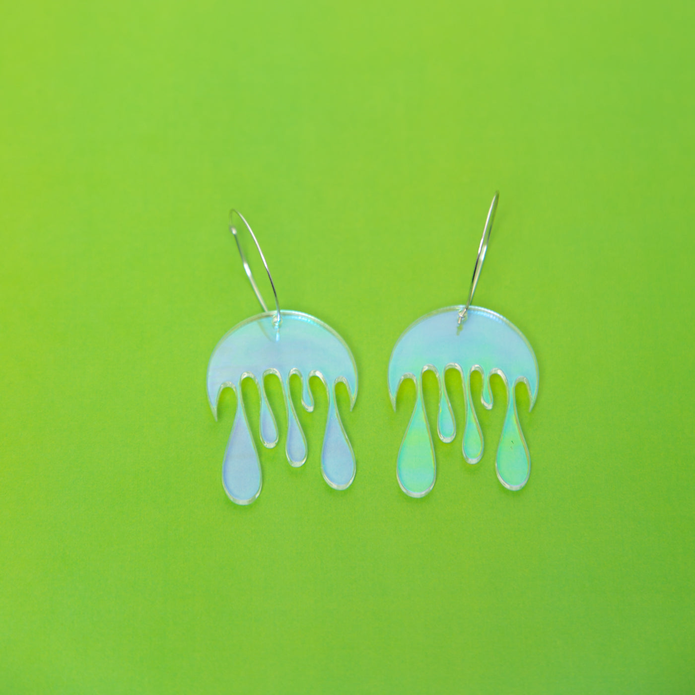 Melting Moon Hoop Earring,EarringMindFlowers