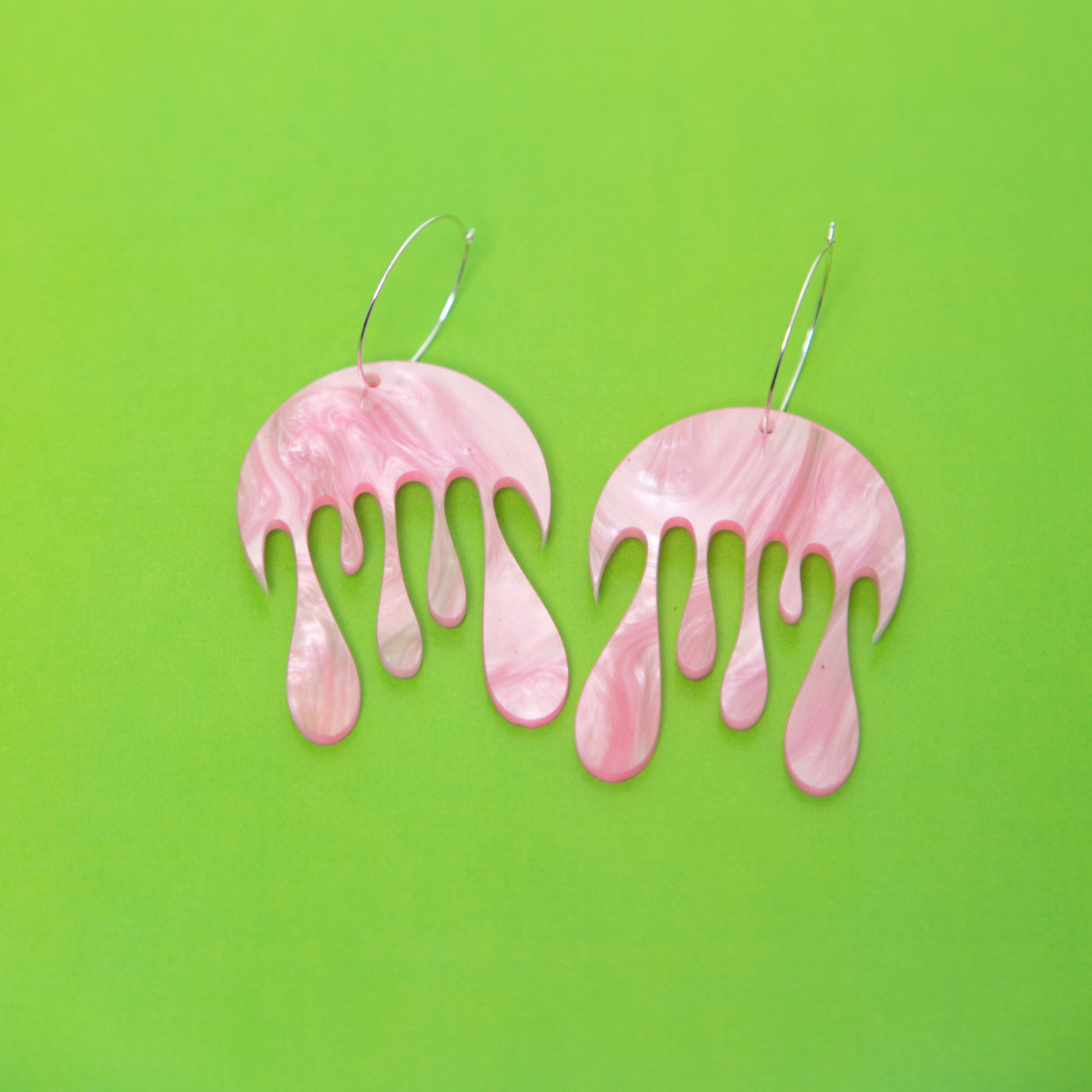 Melting Moon Hoop Earring,EarringMindFlowers