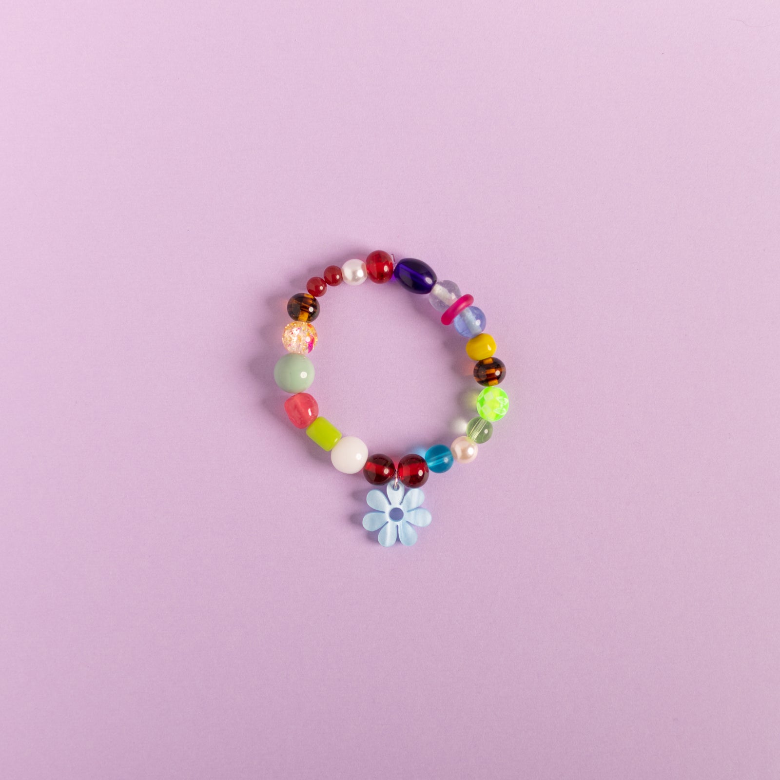 Beaded Daisy Bracelets in Blue