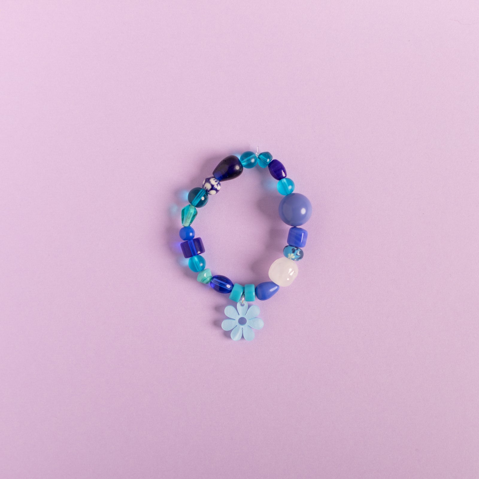 Beaded Daisy Bracelets in Blue