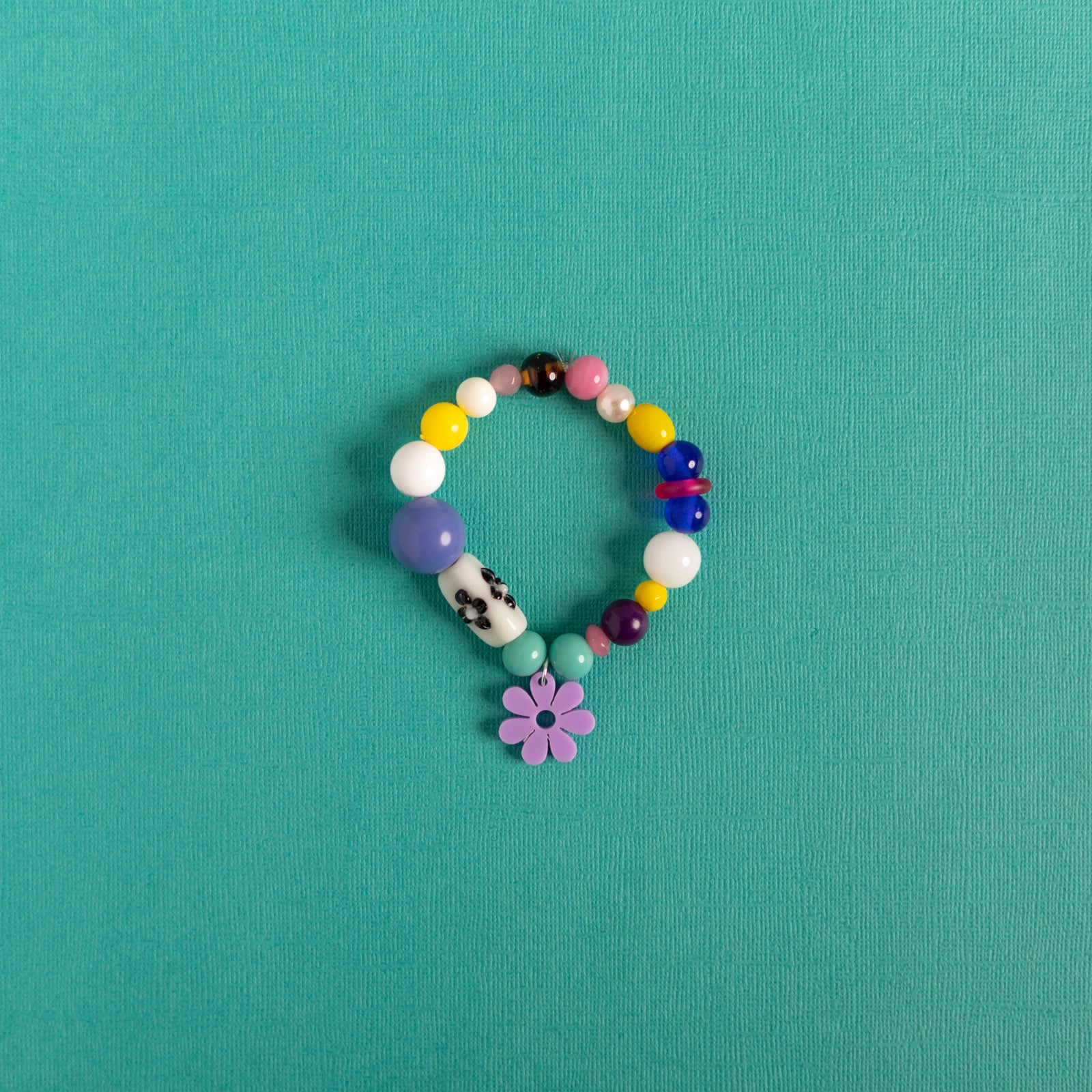 Beaded Daisy Bracelets in Lilac