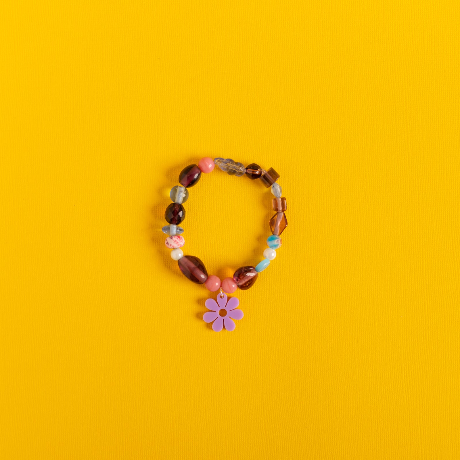 Beaded Daisy Bracelets in Lilac