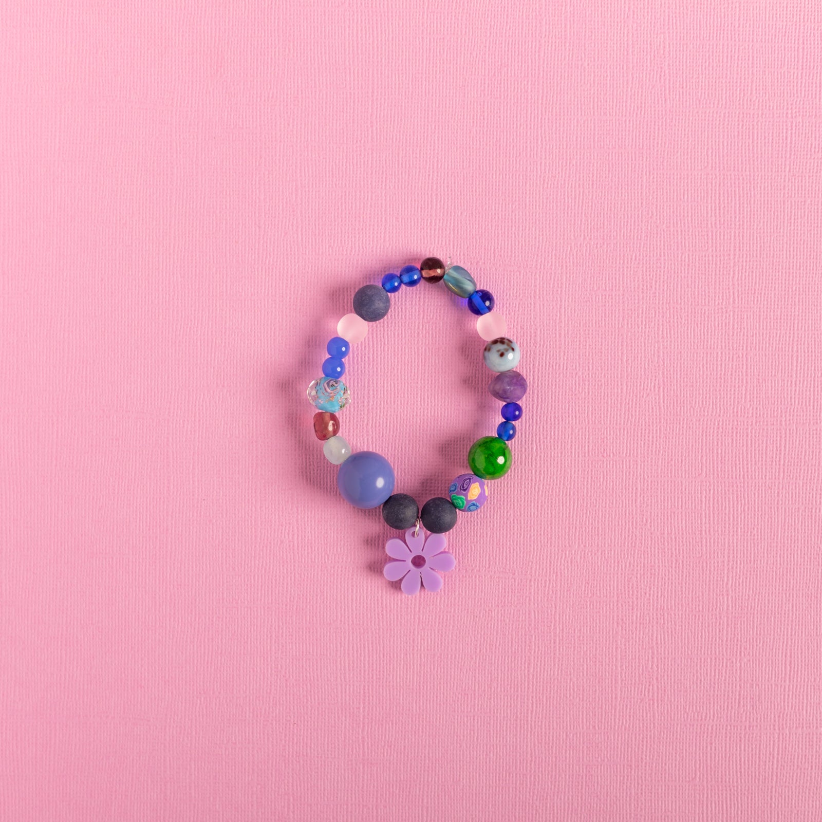 Beaded Daisy Bracelets in Lilac