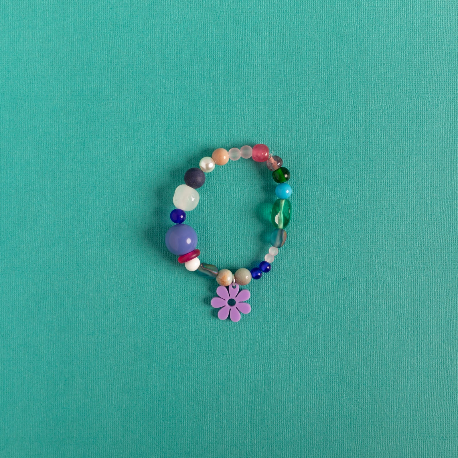 Beaded Daisy Bracelets in Lilac