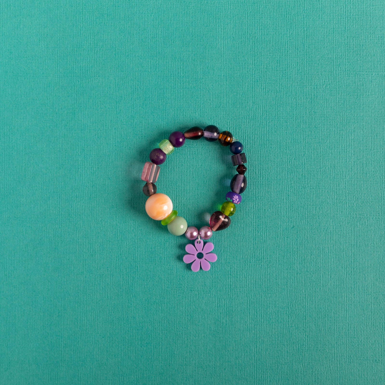 Beaded Daisy Bracelets in Lilac