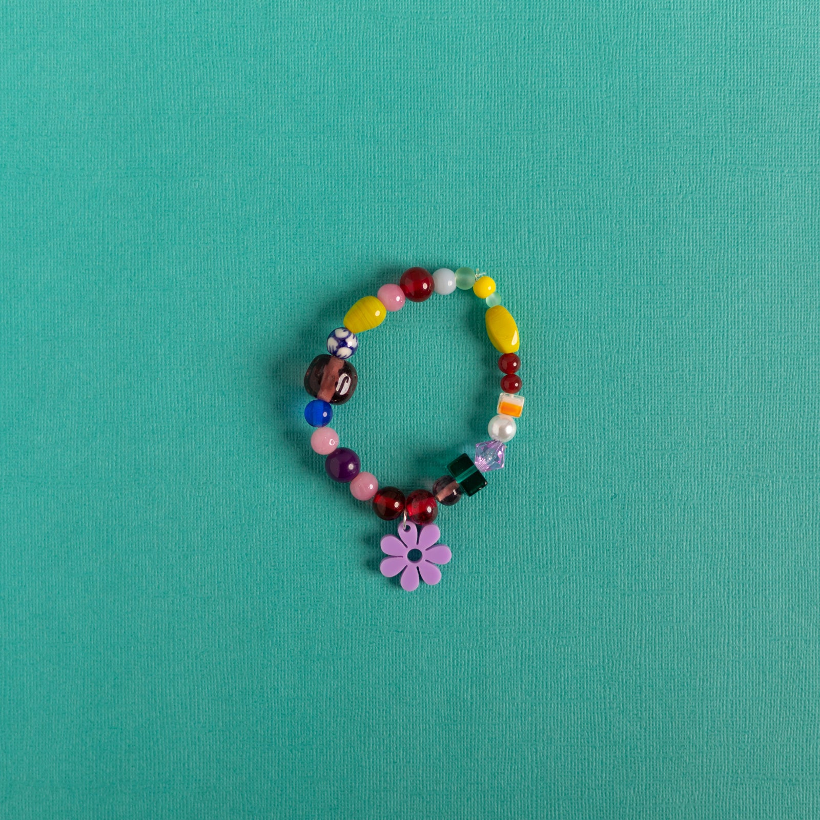 Beaded Daisy Bracelets in Lilac
