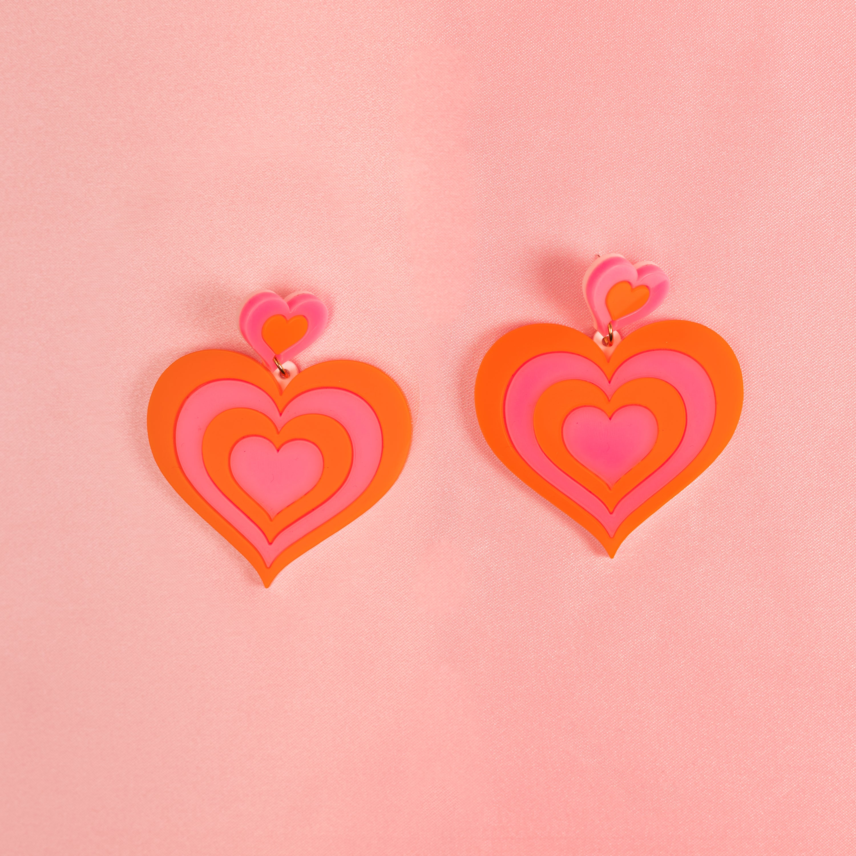 Free Love Hanging Stud Earrings,EarringMindFlowers