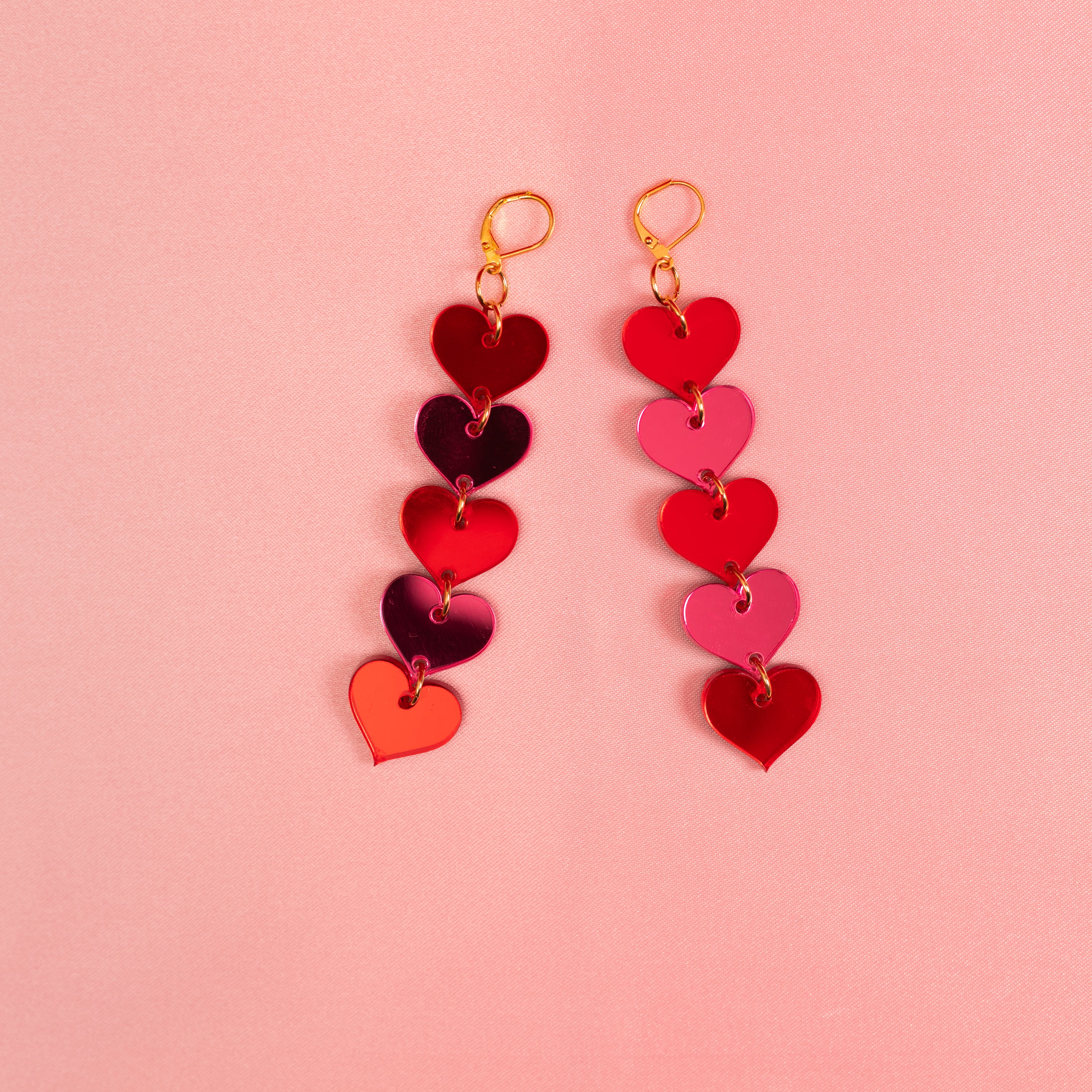 Love Chain Dangle Earrings,EarringMindFlowers