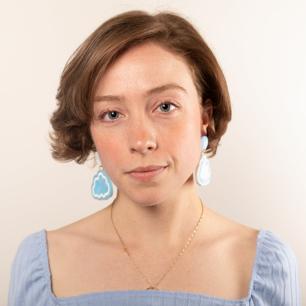 Cloud Nine Hanging Stud Earrings