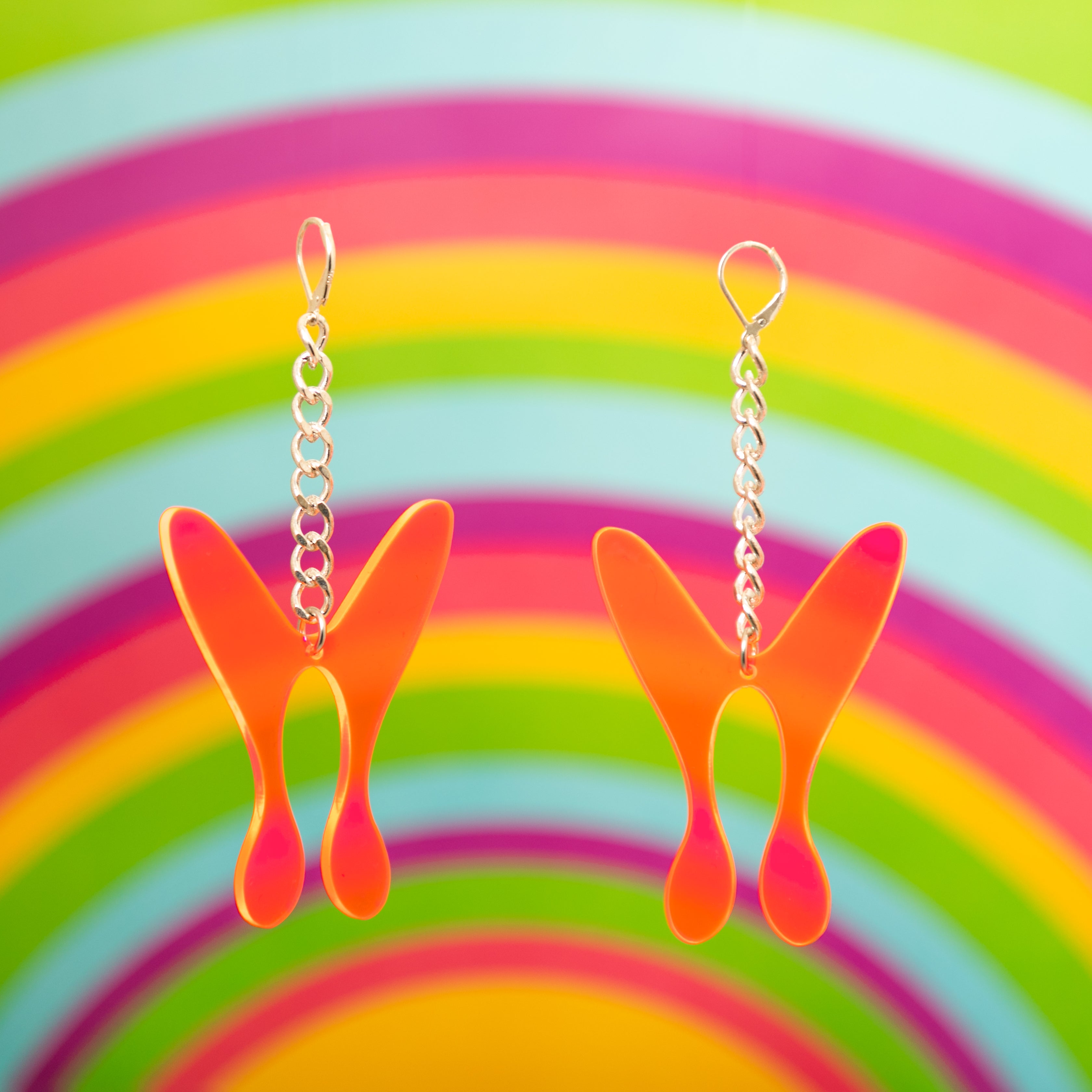 The Nova ButterFly Chain Earrings,EarringMindFlowers