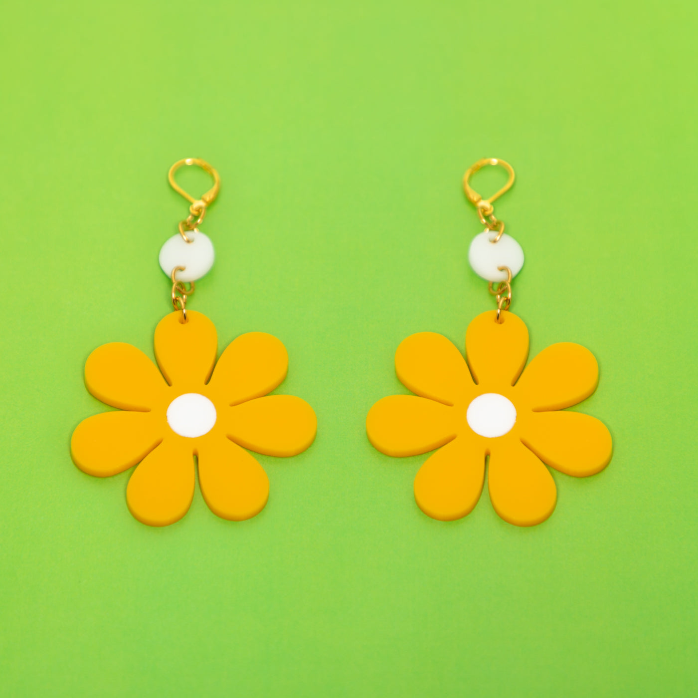 The Daisy Dot & Chain Earrings,EarringMindFlowers