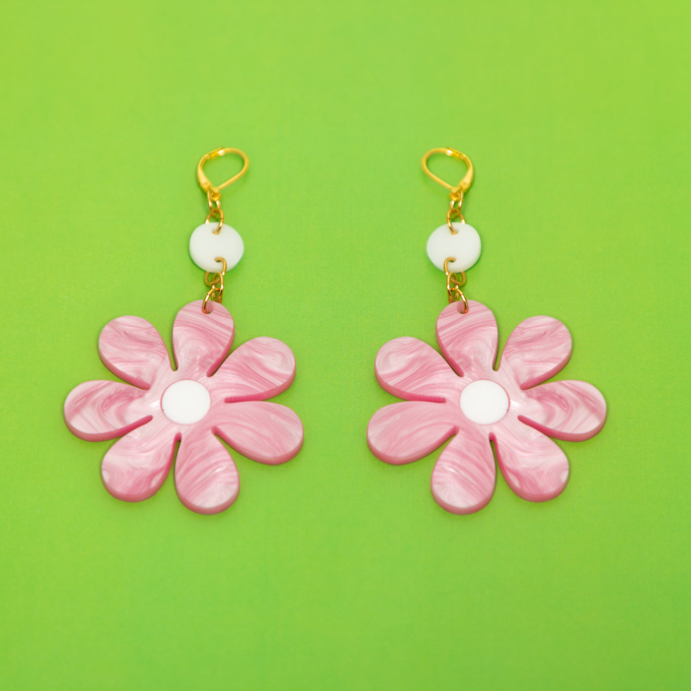 The Daisy Dot & Chain Earrings,EarringMindFlowers