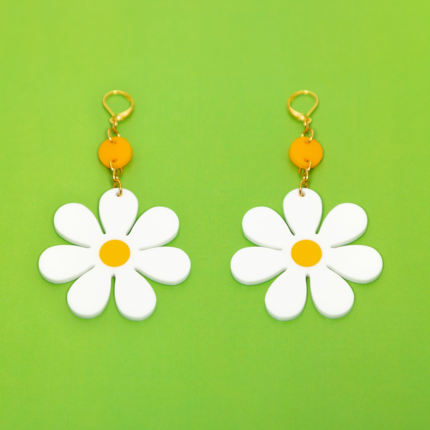 The Daisy Dot & Chain Earrings,EarringMindFlowers