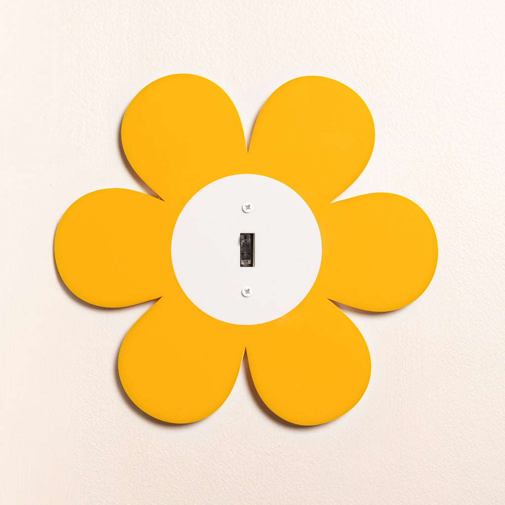 3Drose Heart With Sunflower & Daisy Light Switch Cover - Metal, High Gloss, Decorative Wall Plate
