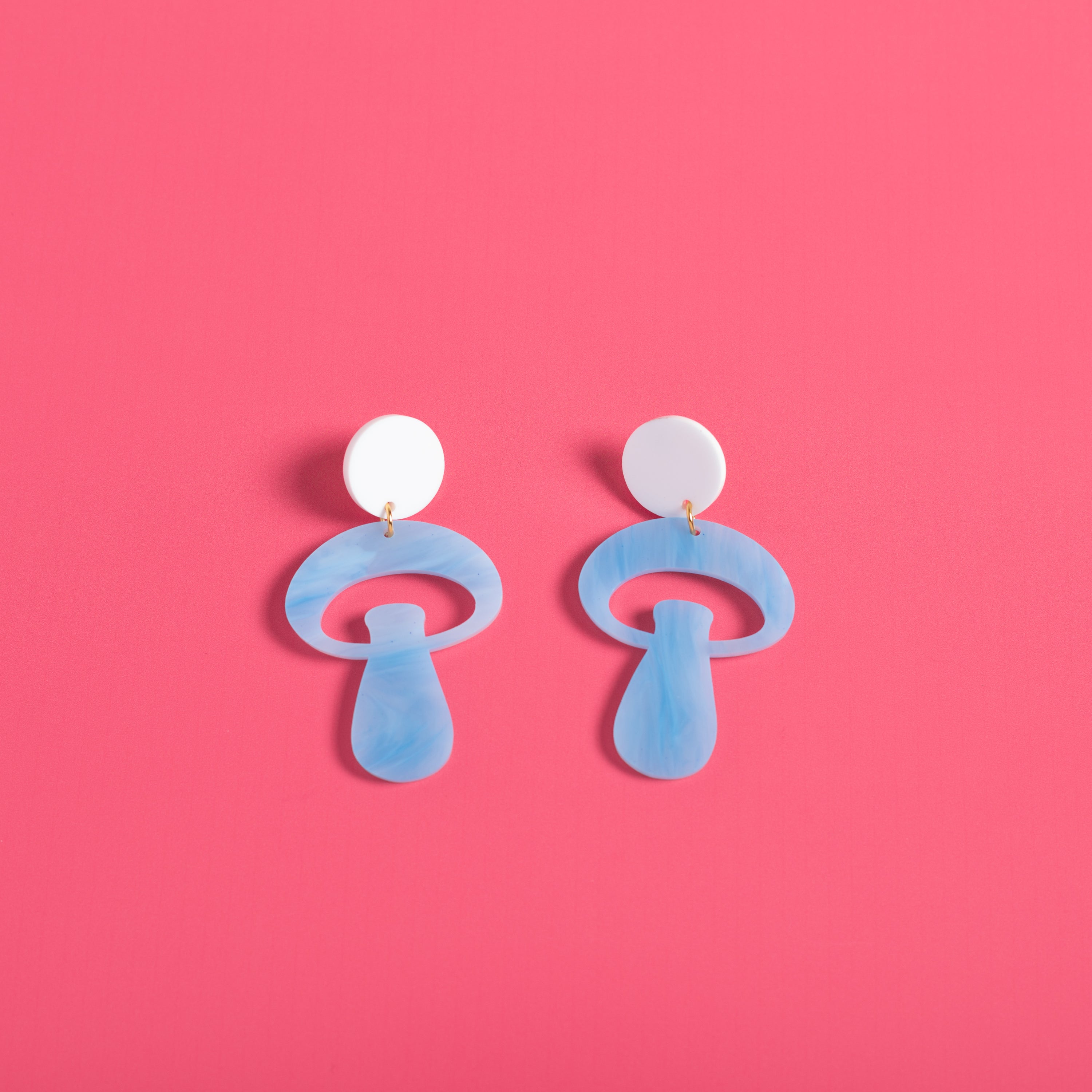 The Alice Mushroom Stud Earrings,EarringMindFlowers