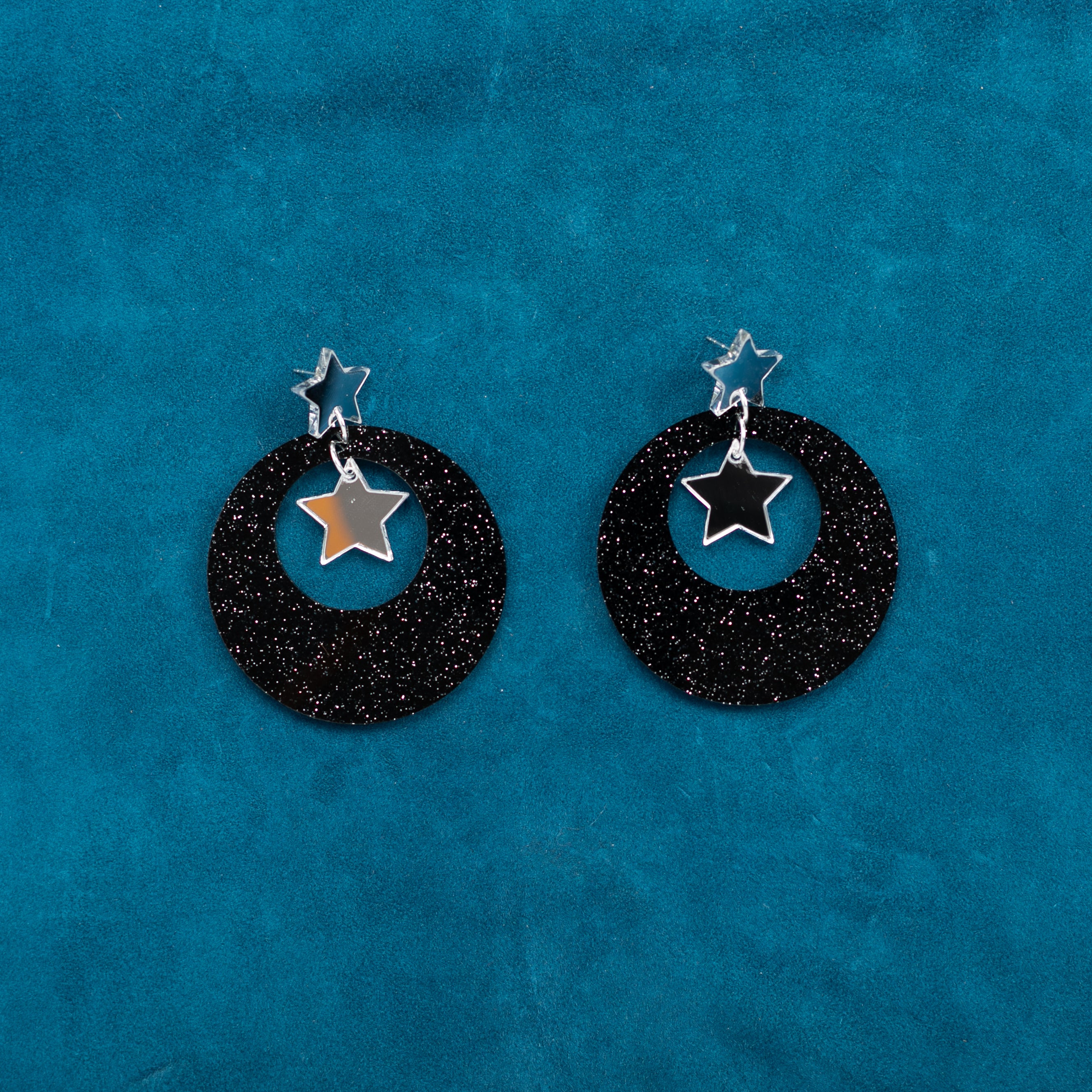Hallo Spaceboy Hanging Stud Earrings,EarringMindFlowers