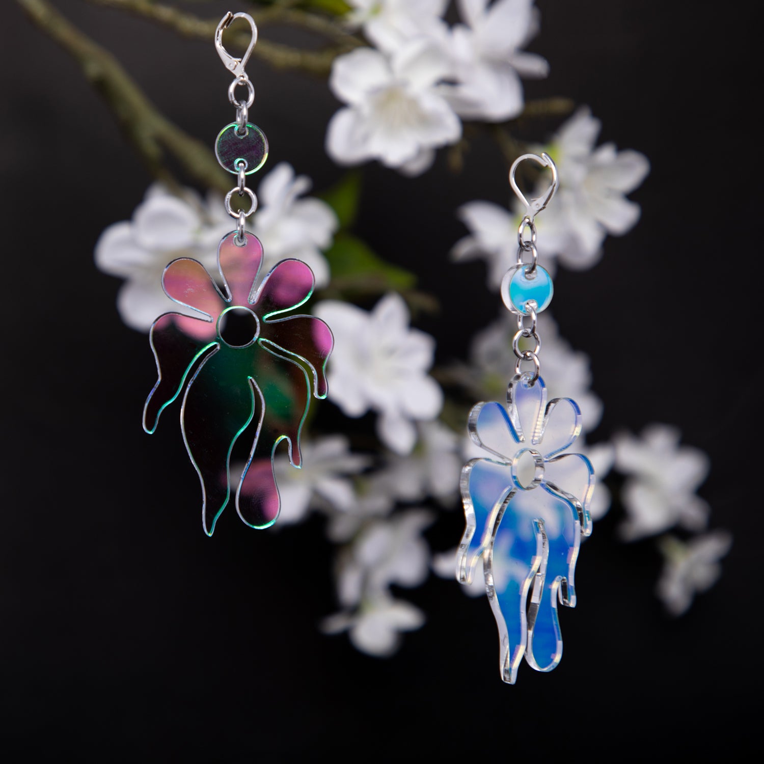 MindFlower Dot & Chain Earrings,EarringMindFlowers