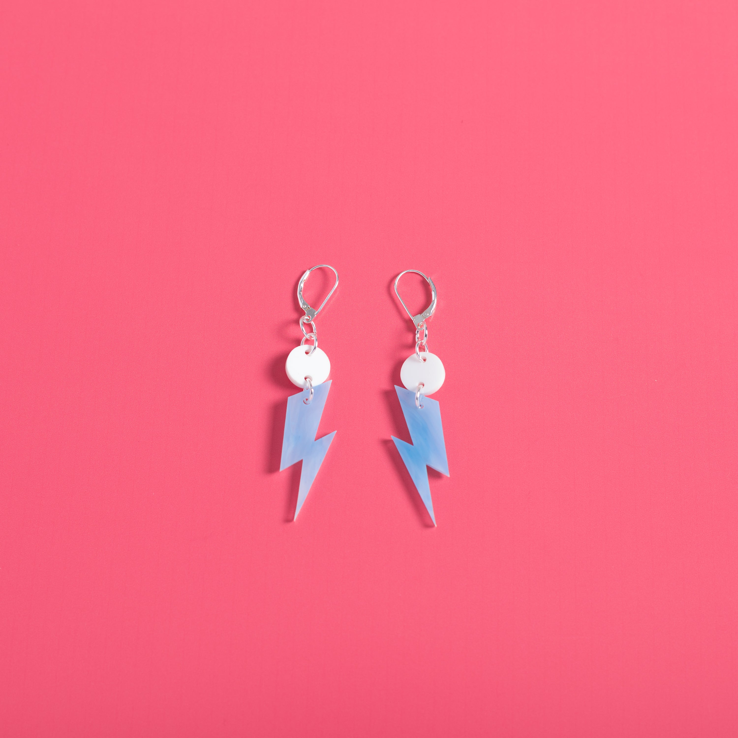 The Ziggy Bolt Dot & Chain Earrings,EarringMindFlowers