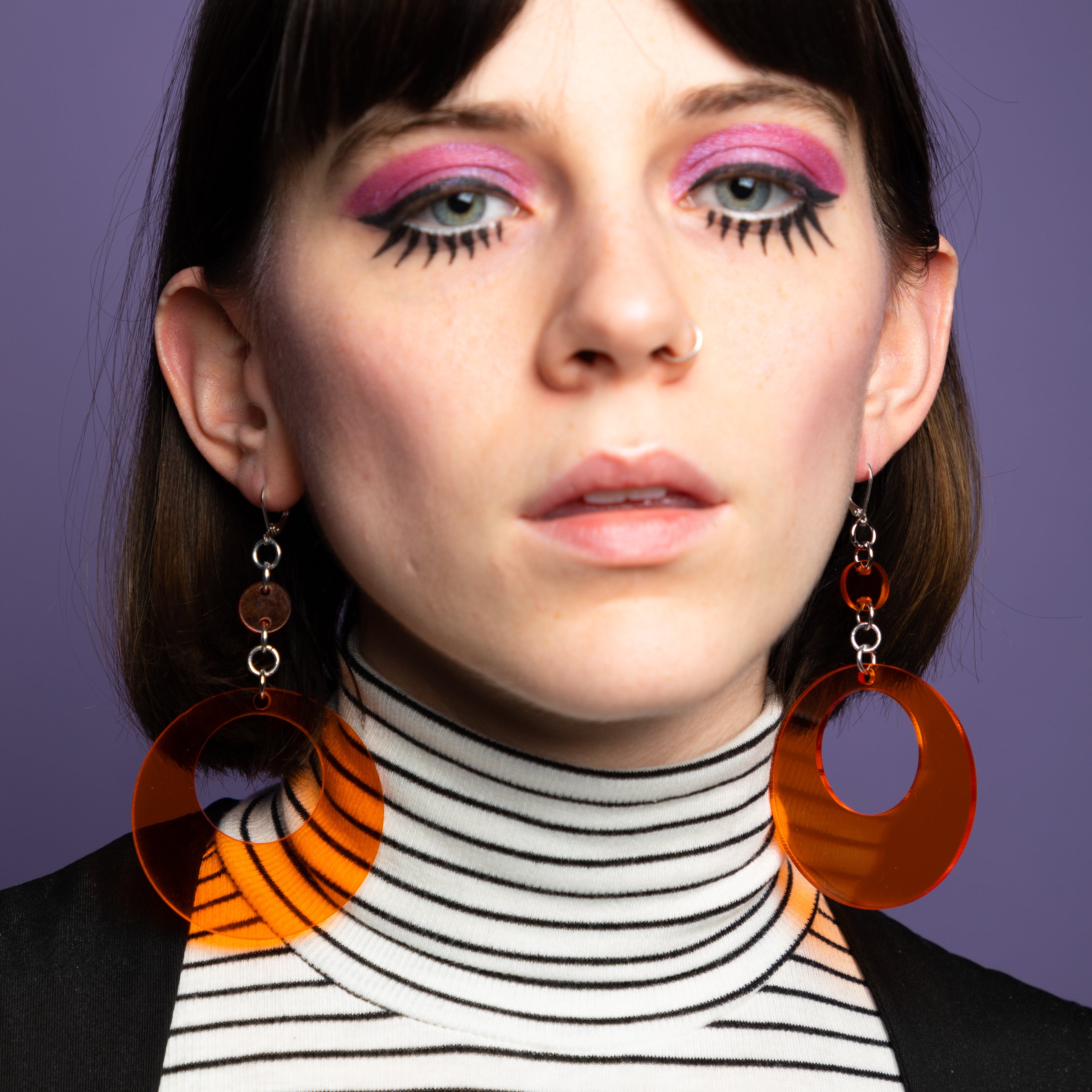 Oh Mod! Dot & Chain Earrings,EarringMindFlowers