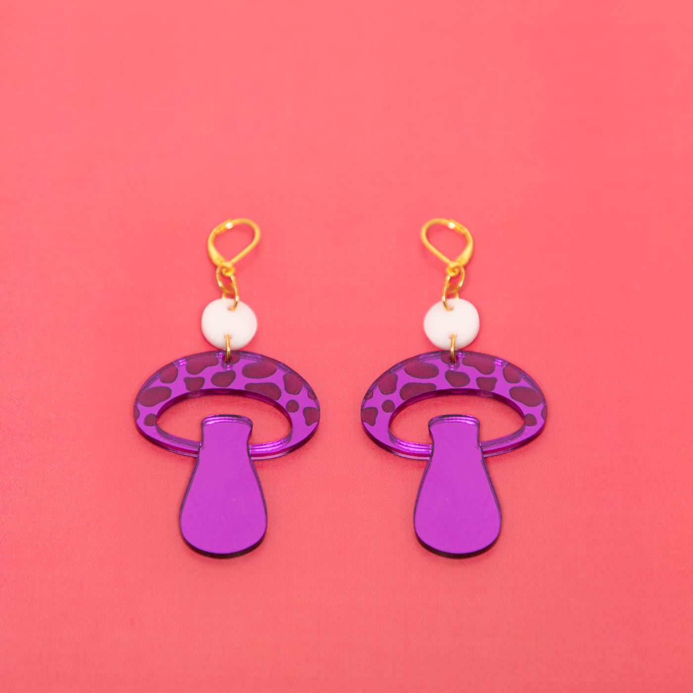 The Mooshroom Dot & Chain Earrings,EarringMindFlowers