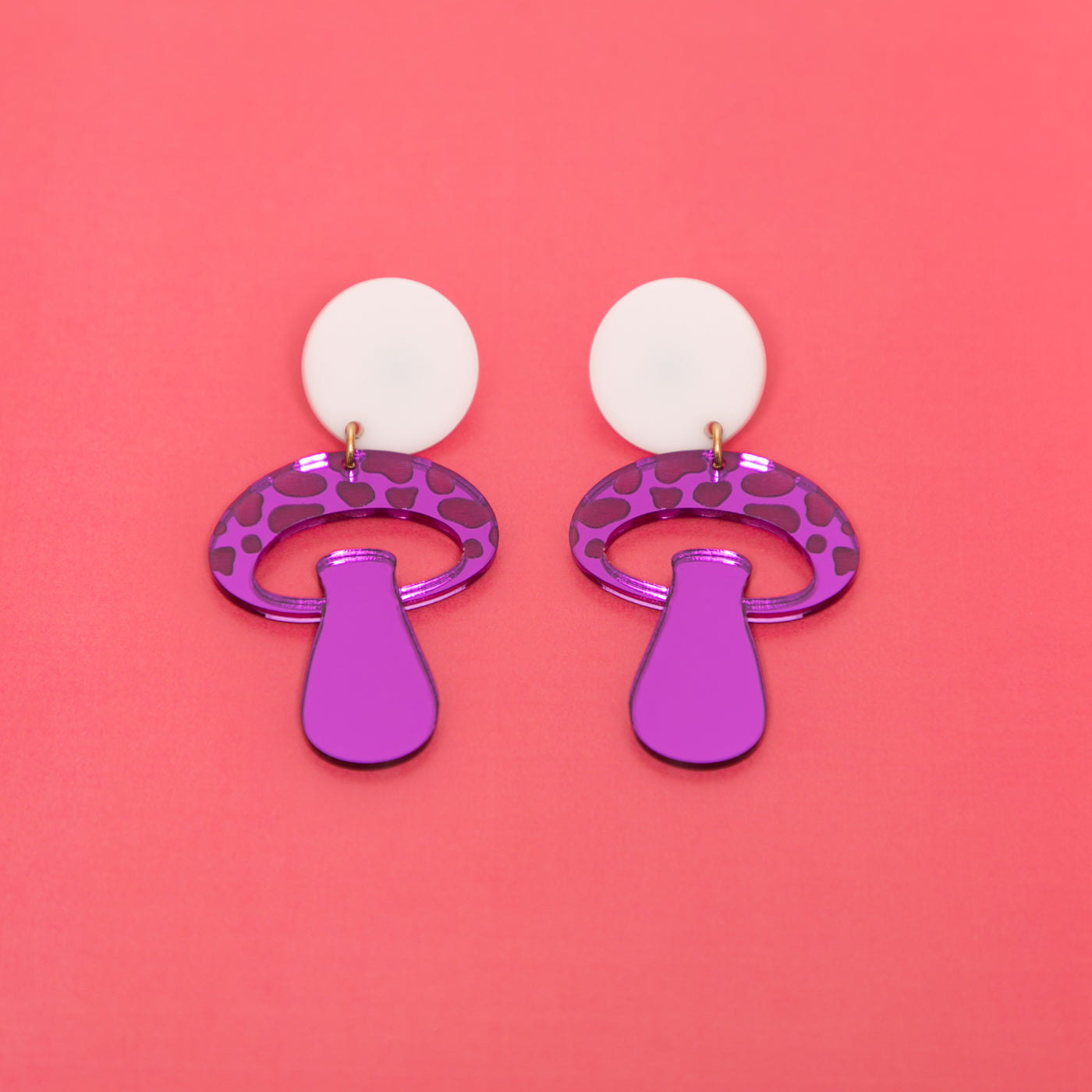 The Mooshroom Stud Earrings,EarringMindFlowers