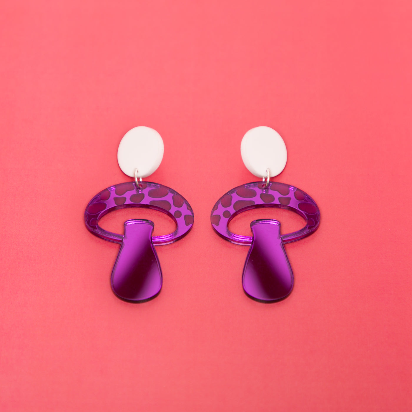 The Mooshroom Stud Earrings,EarringMindFlowers