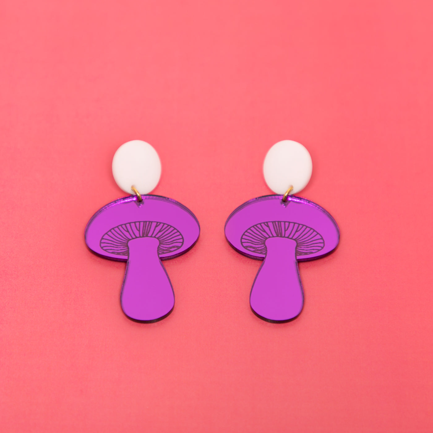The Gilly Mushroom Stud Earrings,EarringMindFlowers