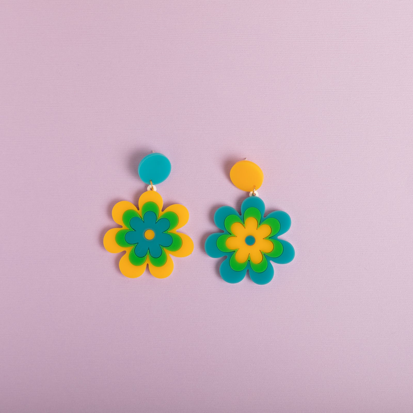 The Candy Daisy Hanging Stud Earrings