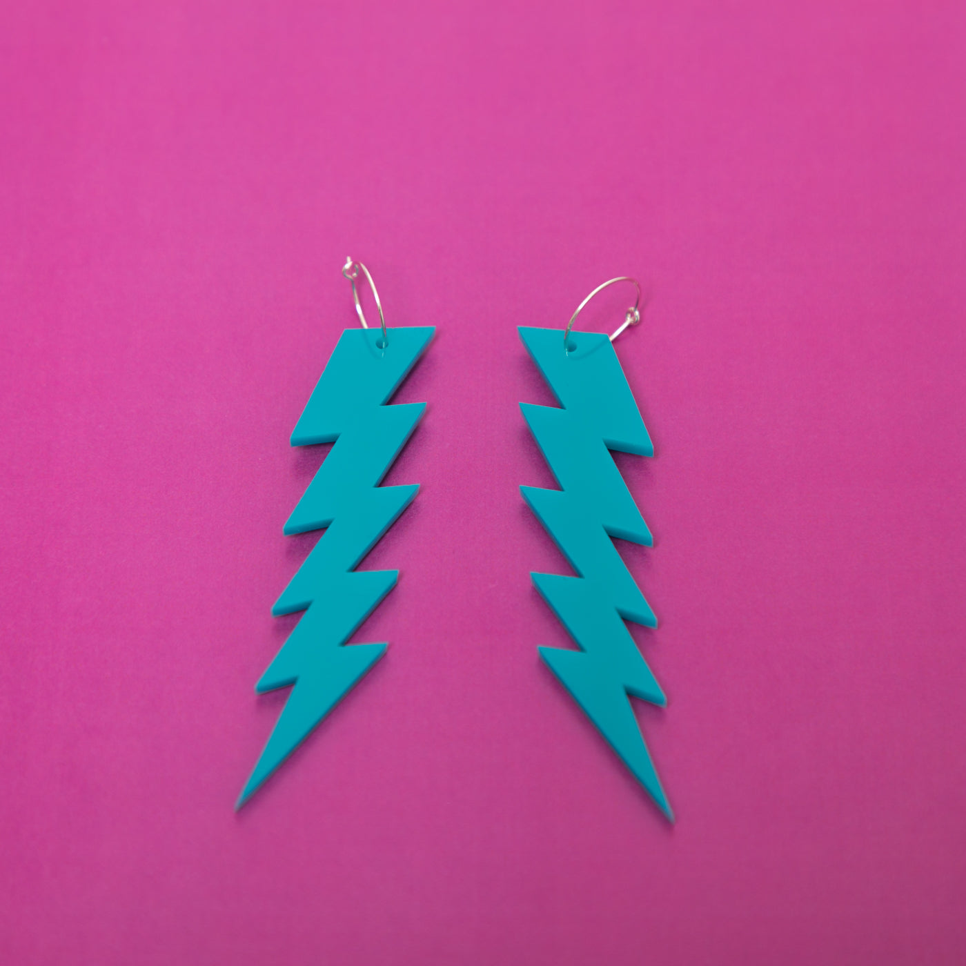 The ZiggyIggy Bolt Hoop Earrings,EarringMindFlowers