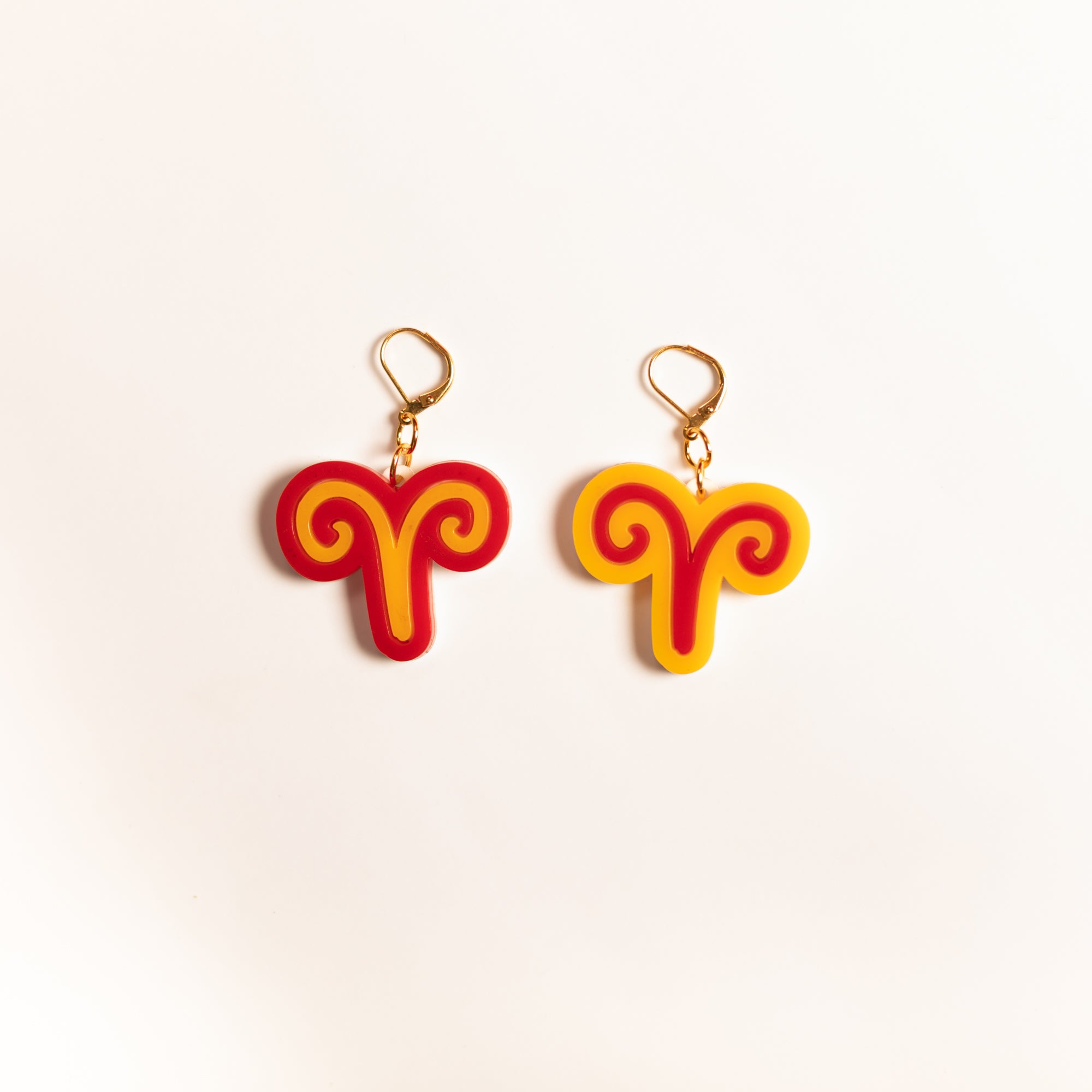The Aries Sign Dangle Earrings,EarringMindFlowers