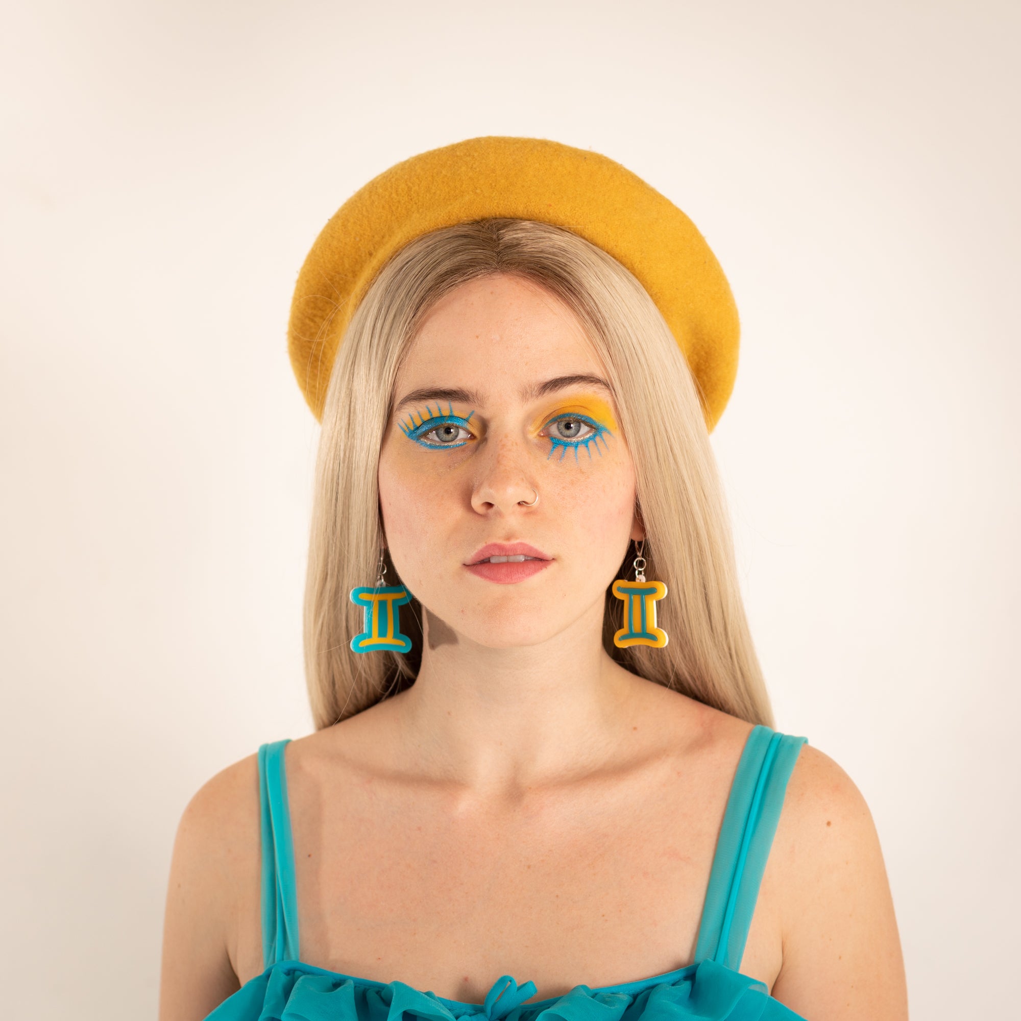 The Gemini Sign Dangle Earrings,EarringMindFlowers