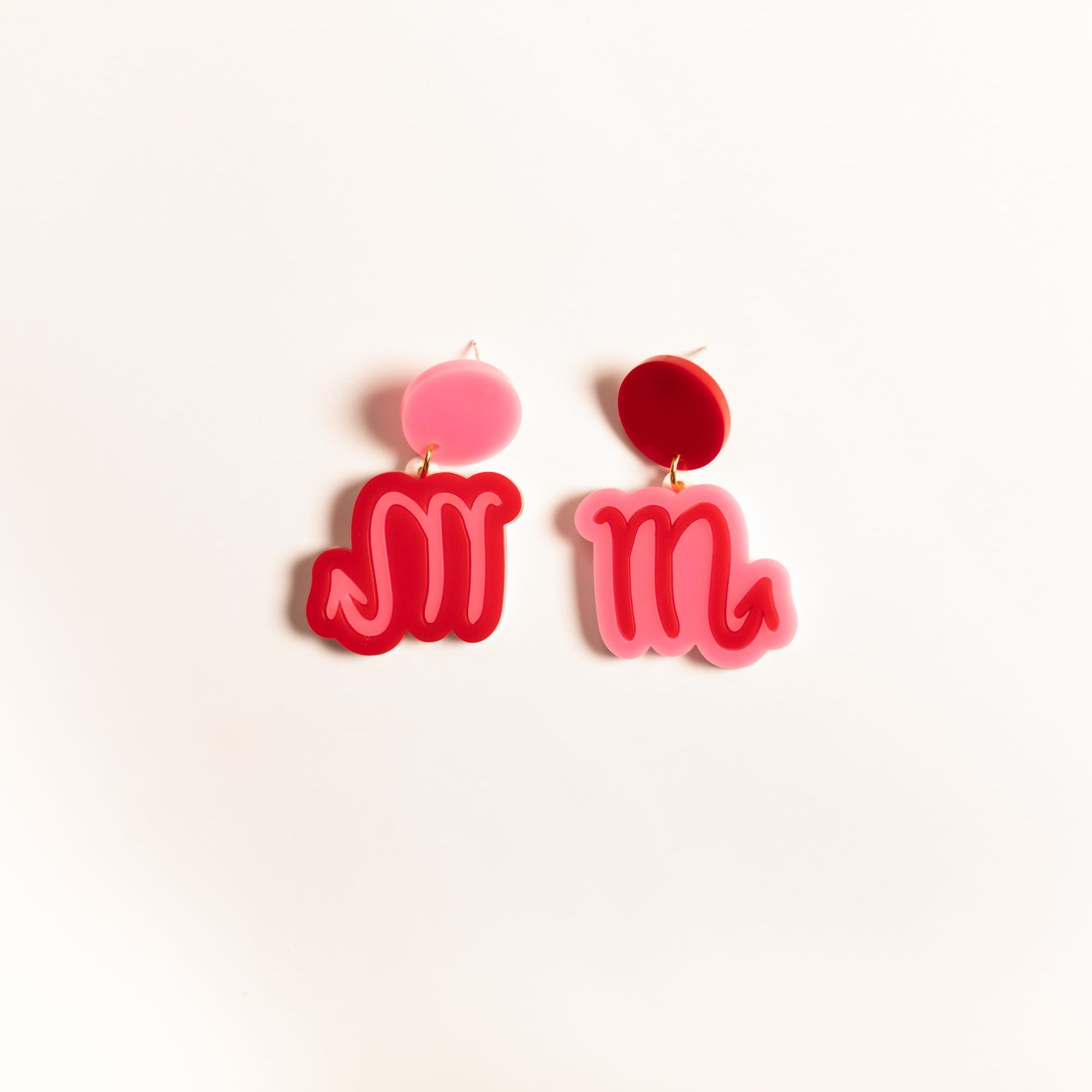 The Scorpio Sign Hanging Stud Earrings,EarringMindFlowers