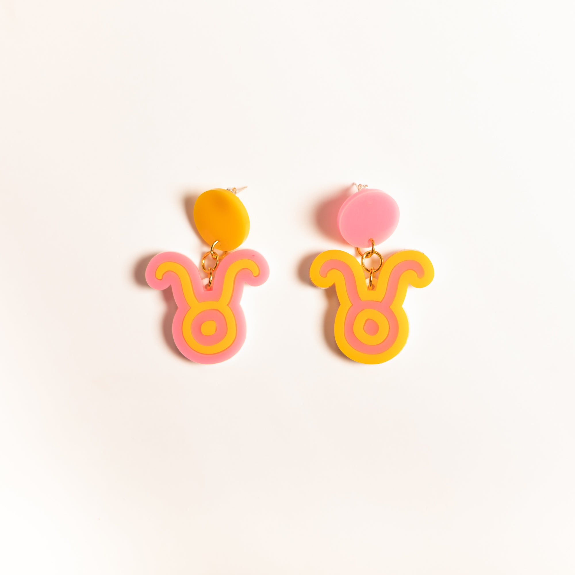 The Taurus Sign Hanging Stud Earrings,EarringMindFlowers