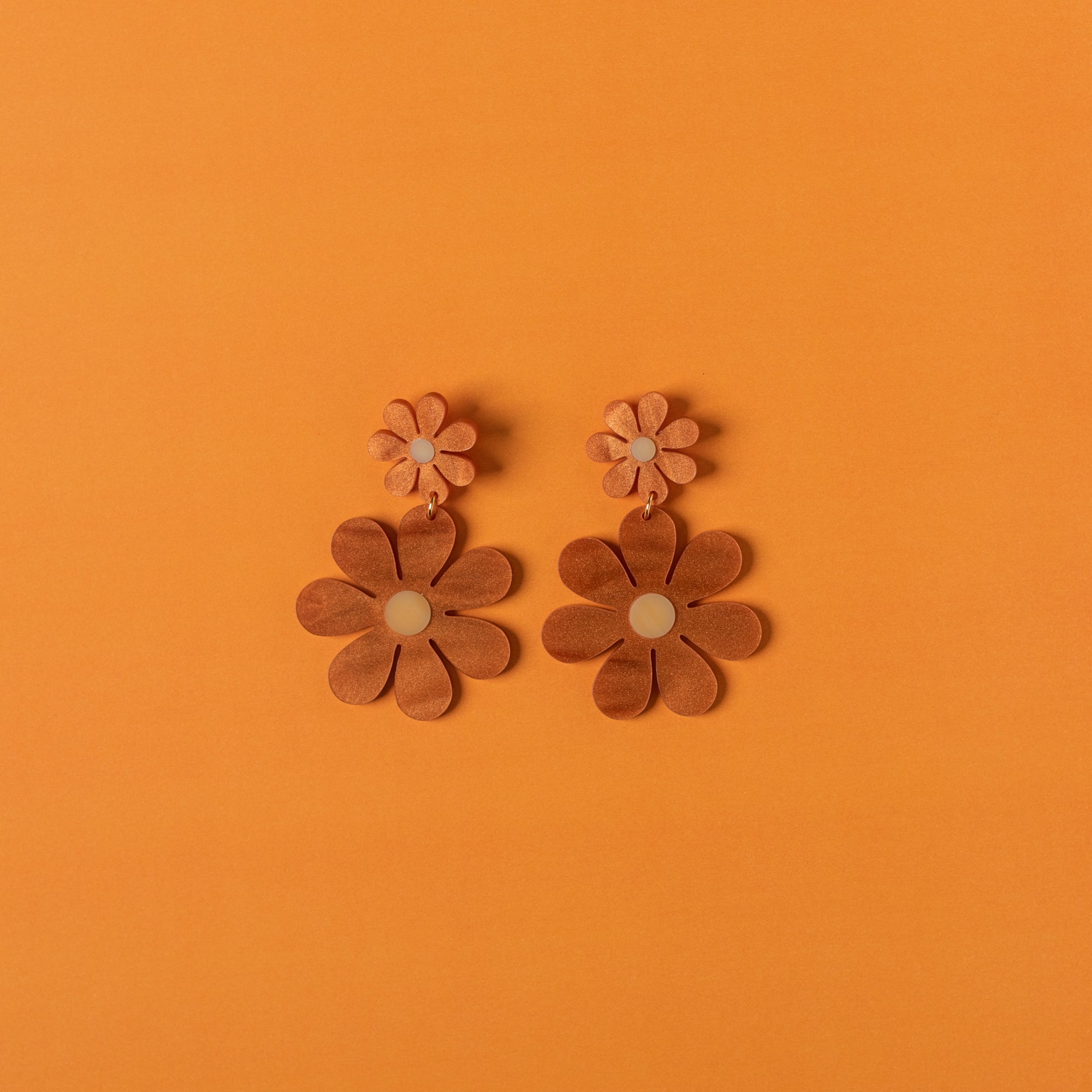 The Double Daisy Stud Earrings