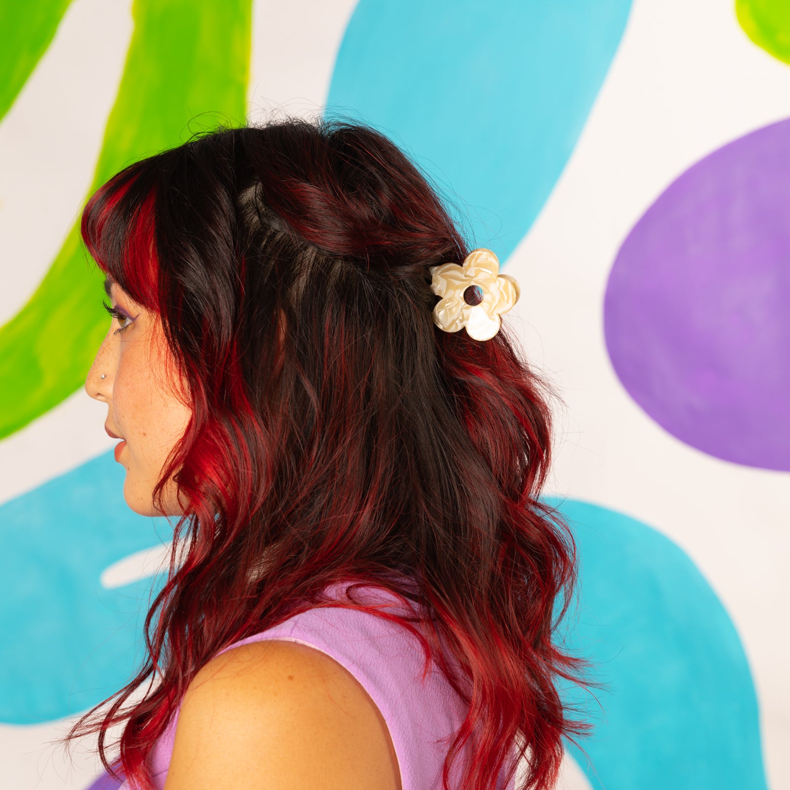 Daisy Hair Claw Clip-Small