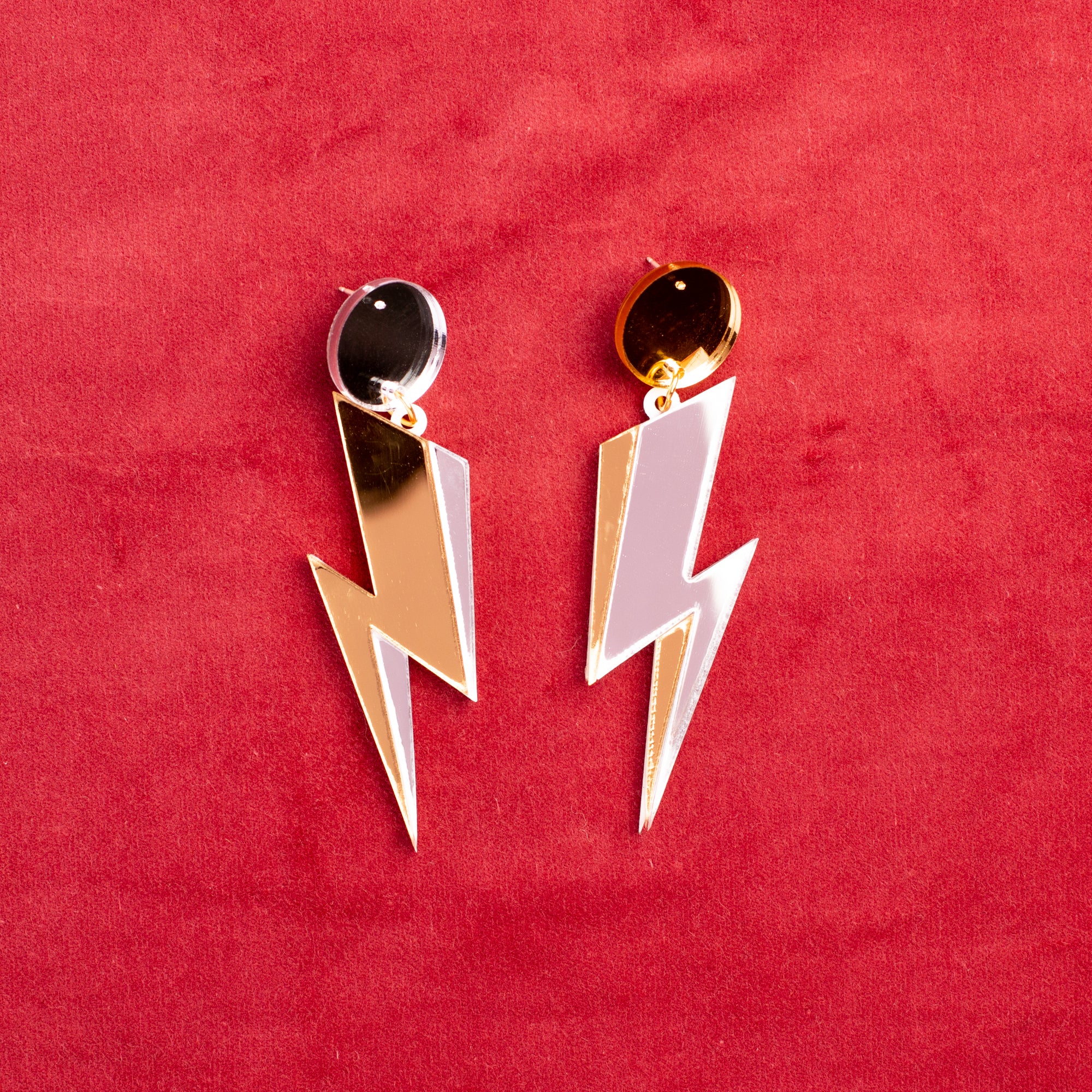 Layered Ziggy Bolt Earrings