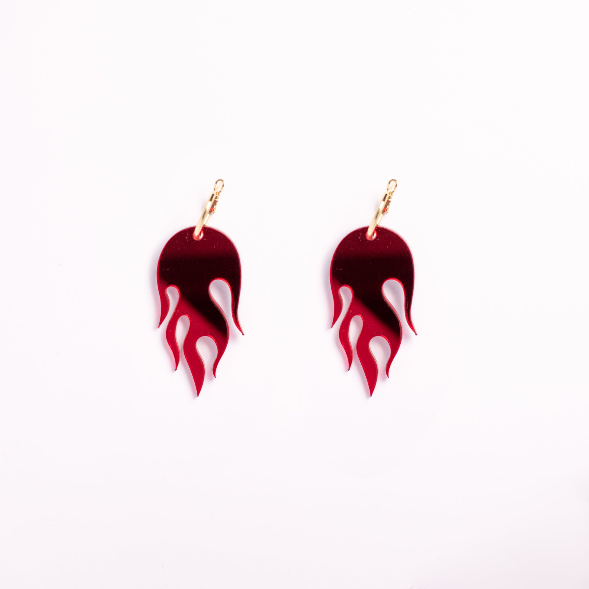 Flame Hoop Earrings