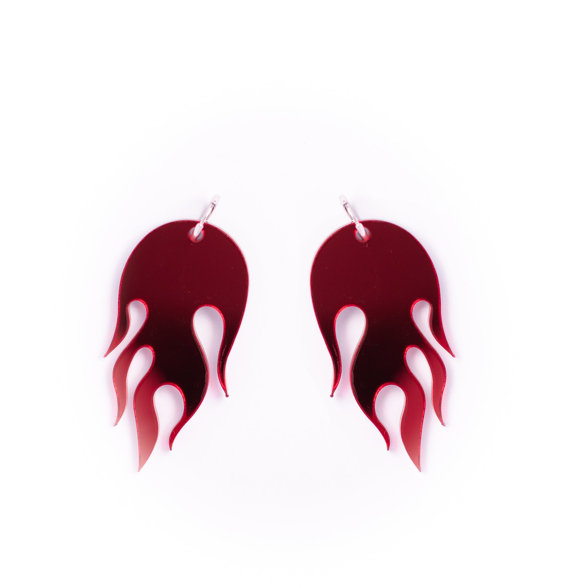 Flame Hoop Earrings