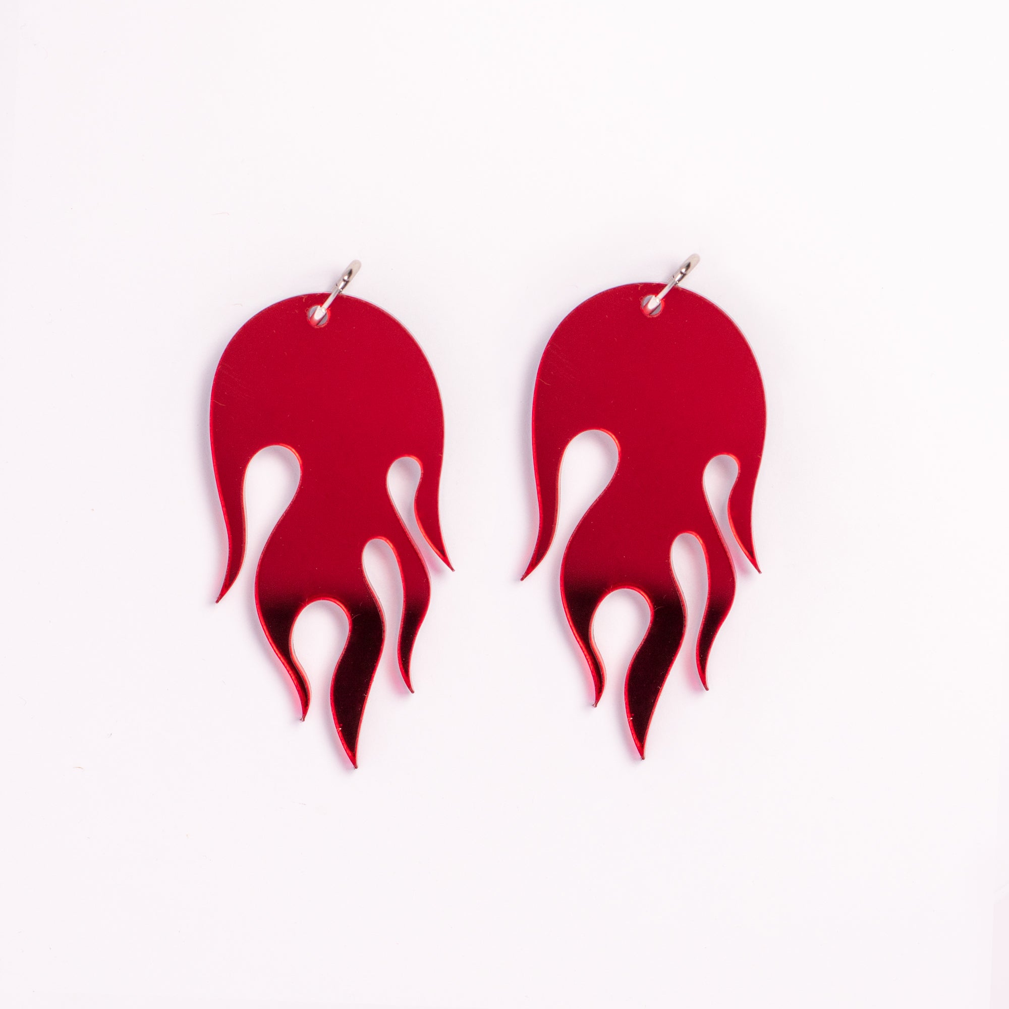 Flame Hoop Earrings