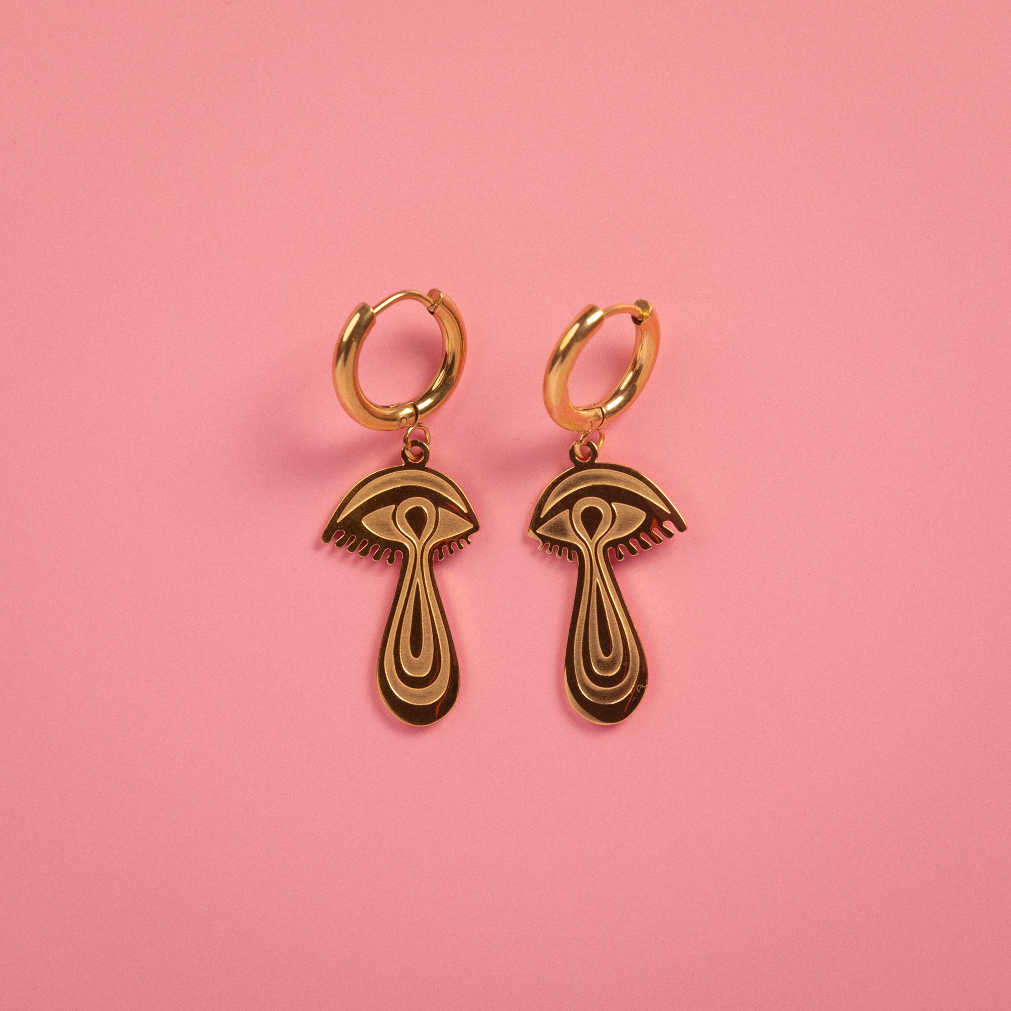 Golden Mind's Eye Earrings