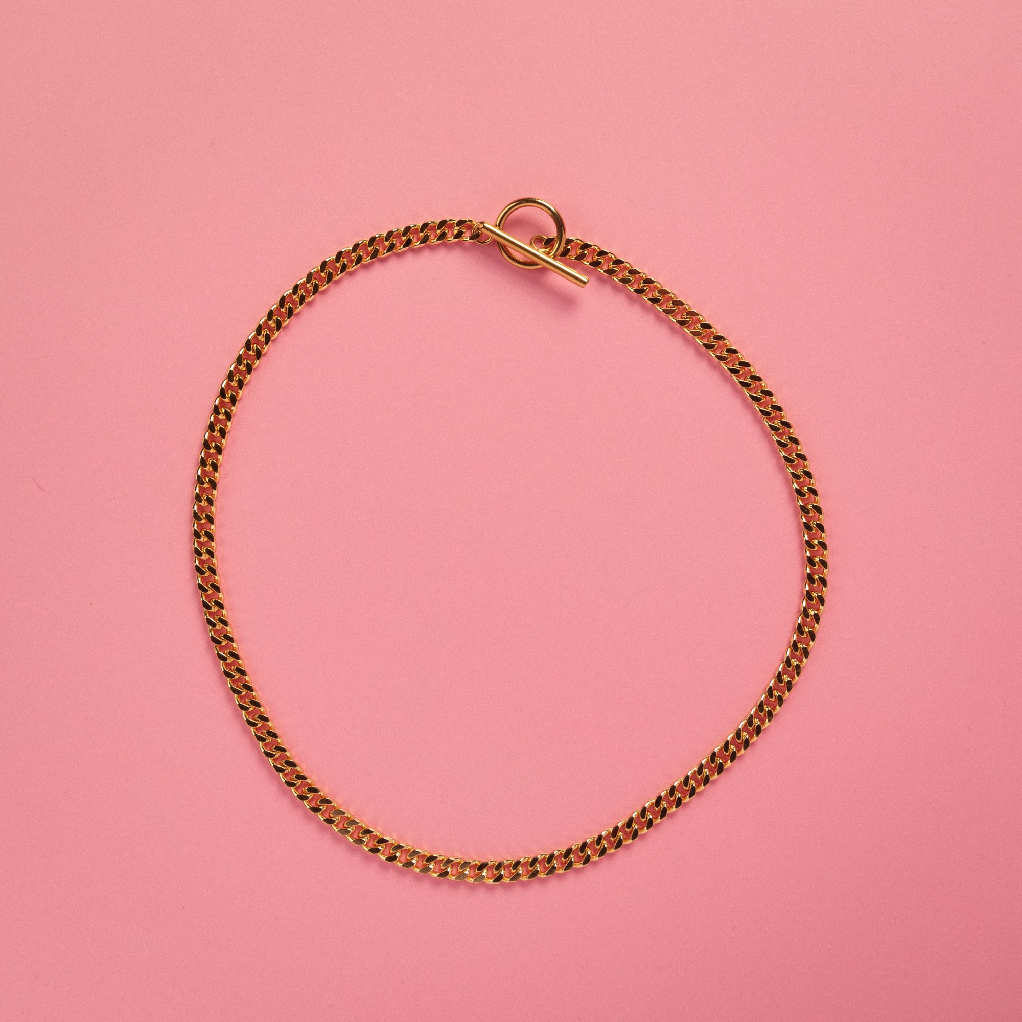 Curb Chain Toggle Necklace